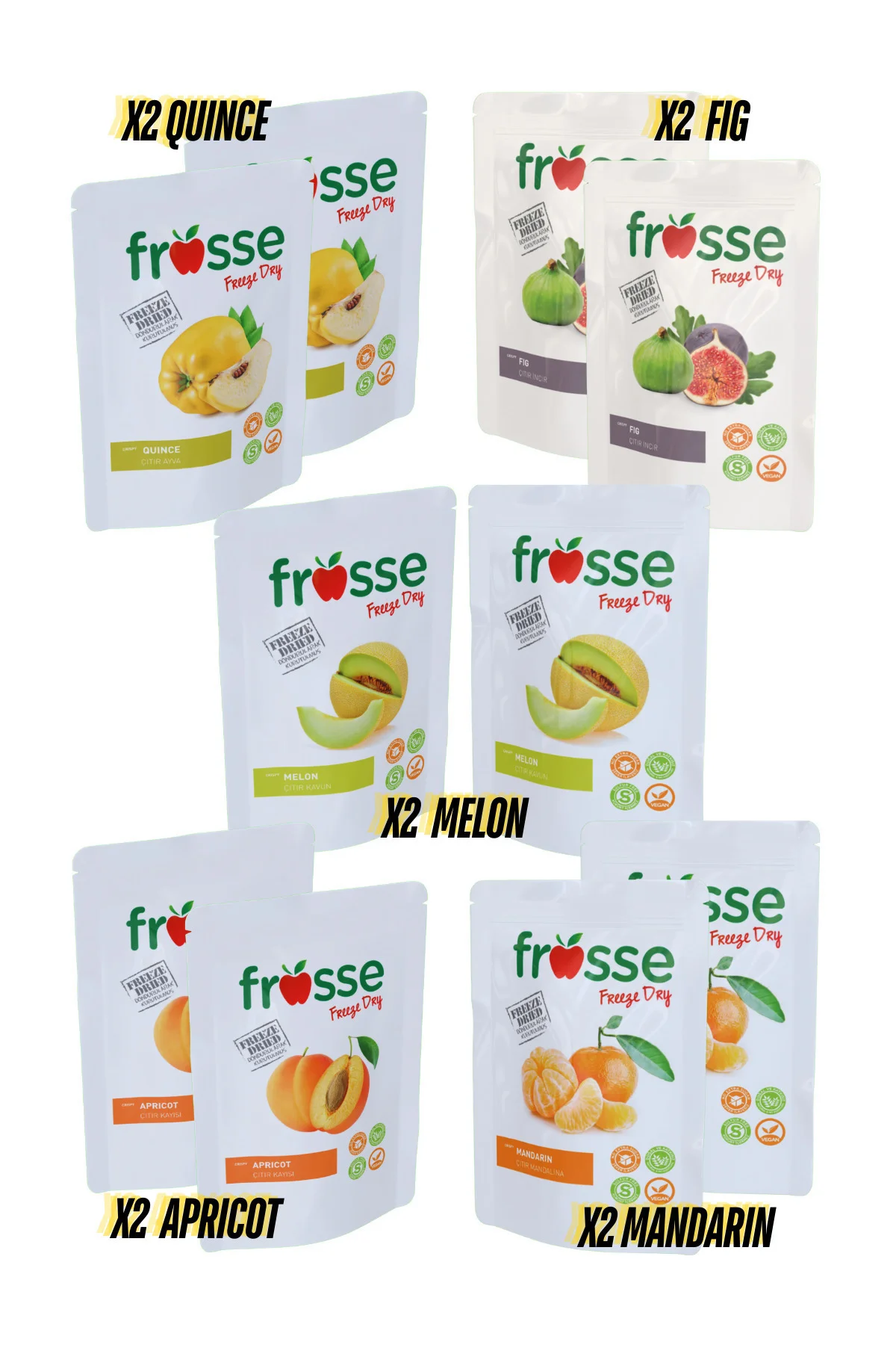 Sarı Meyveler Sepeti - Freeze Dried - Üretici Firmadan Dondurular