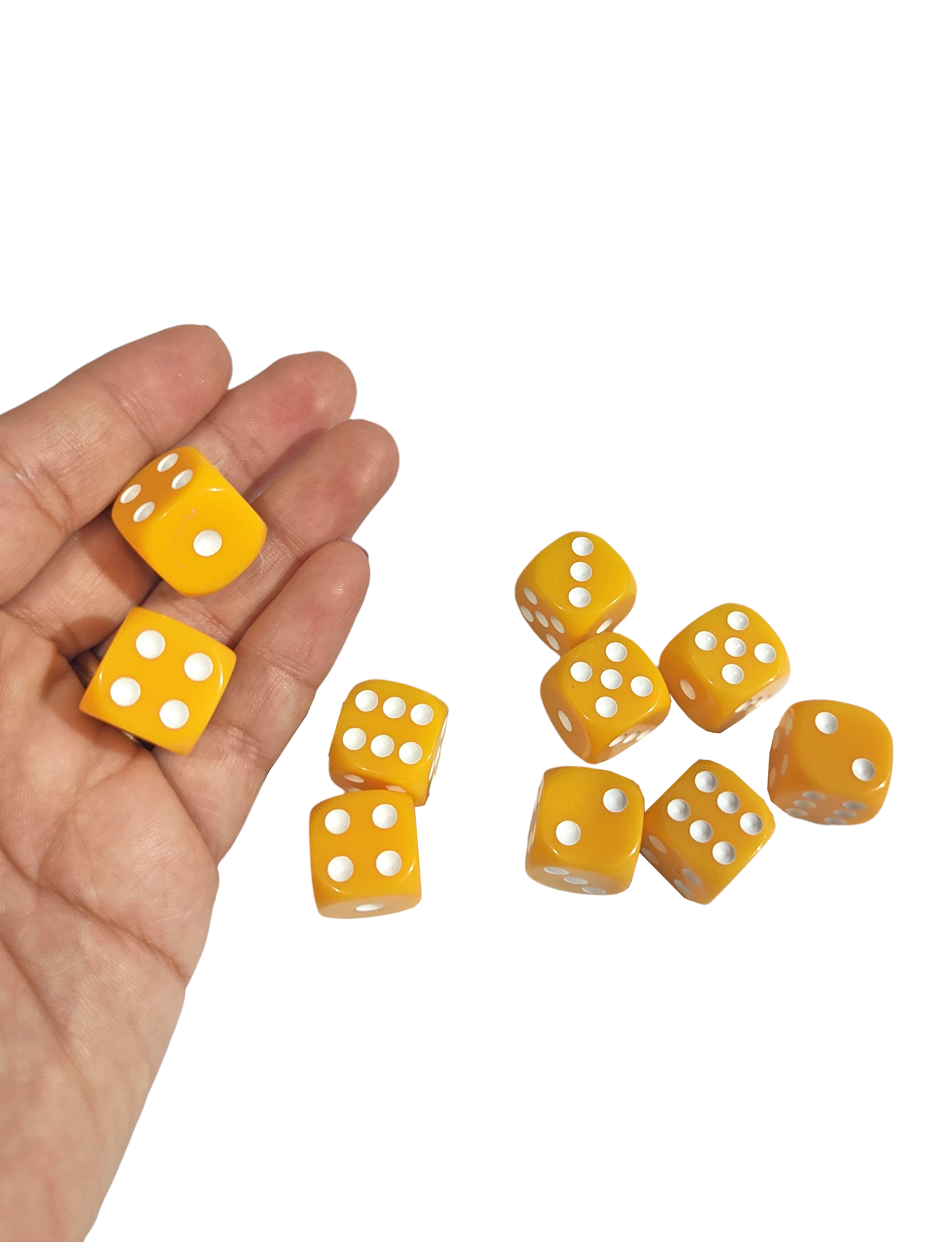 Limmy Sari Okey Zari Renkli Masa Oyunlari Zari - 4 Adet