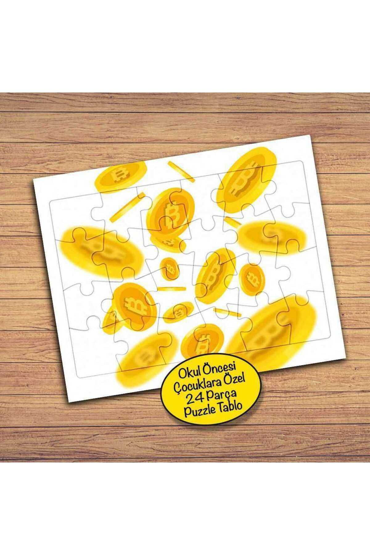 Asilmeydan Sarı Paralar 24 Parça Çocuklara Özel Yapboz Tablo-1262-6777