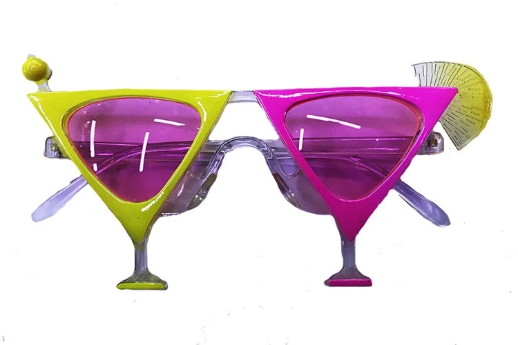 Just Cheap Store Sari Pembe Renk Martini Parti Gözlüğü