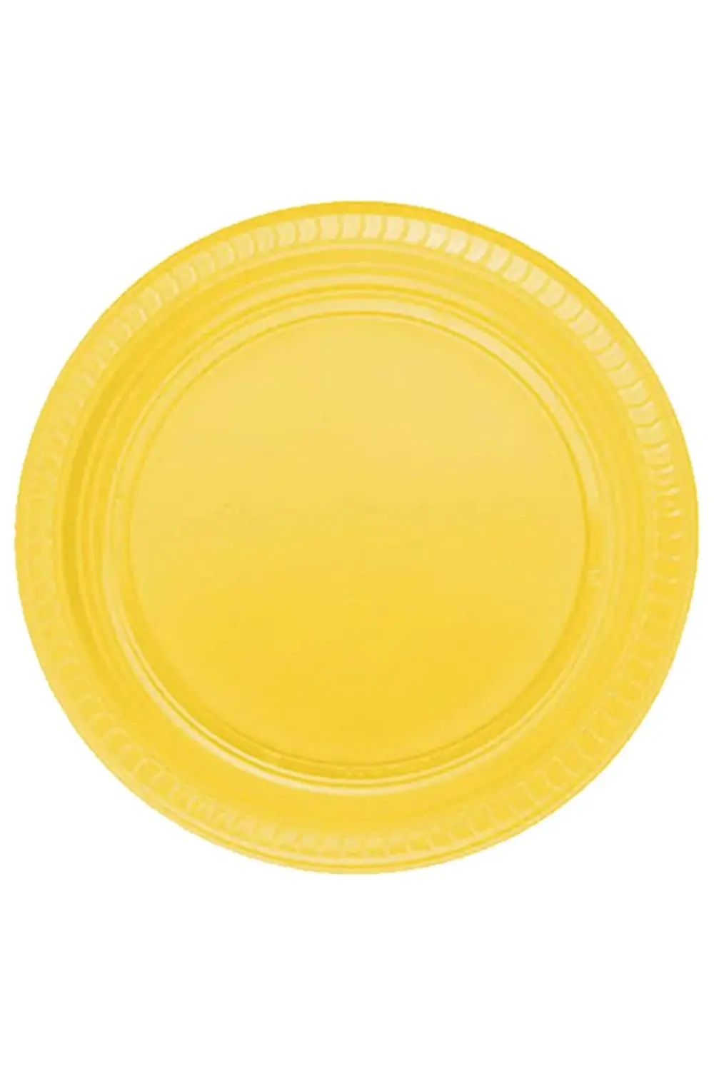 Sarı Plastik 16 Kişilik Tabak Bardak Çatal Set