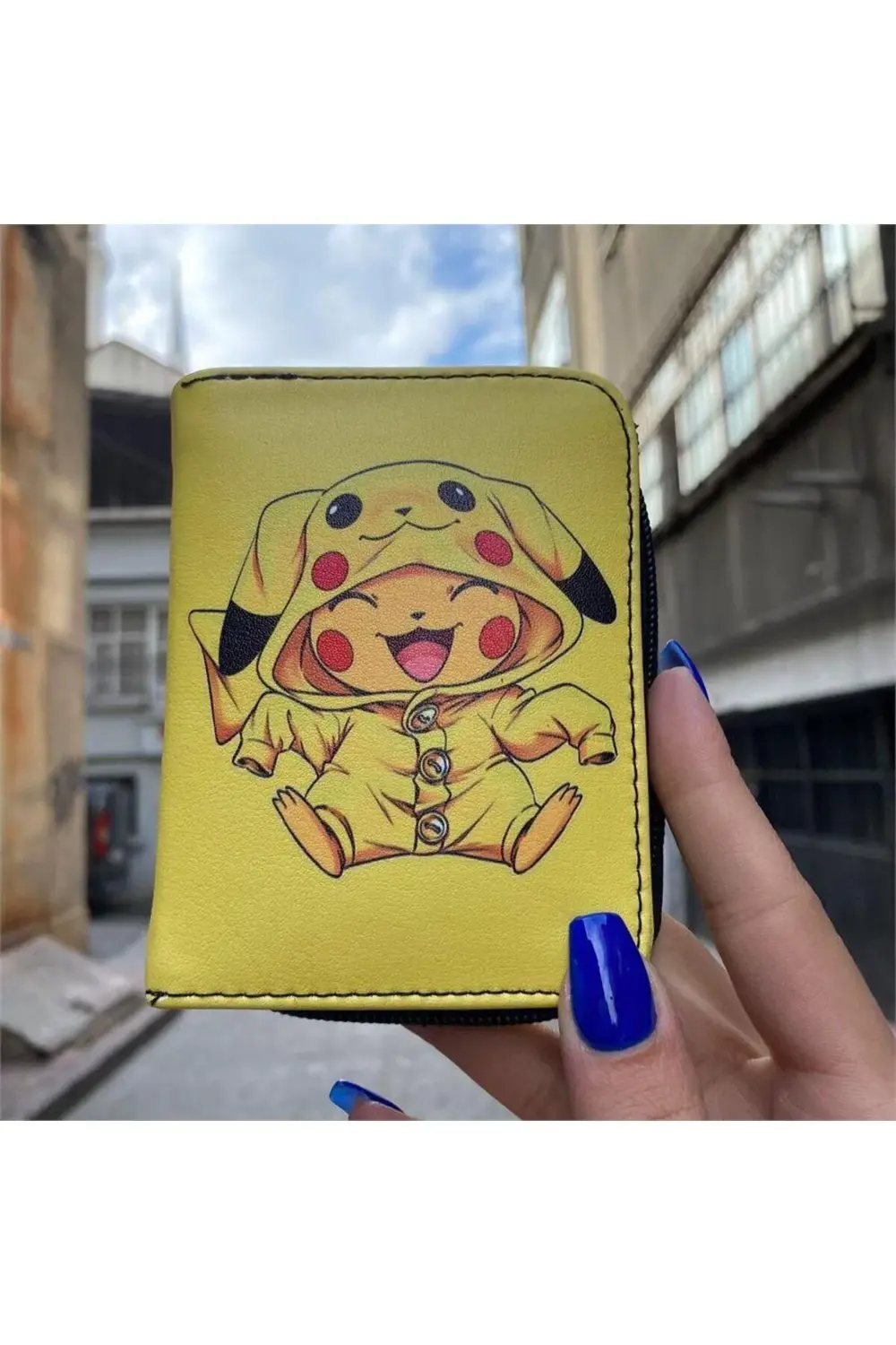 Sarı Pokemon Pikachu Baby Kısa Cüzdan