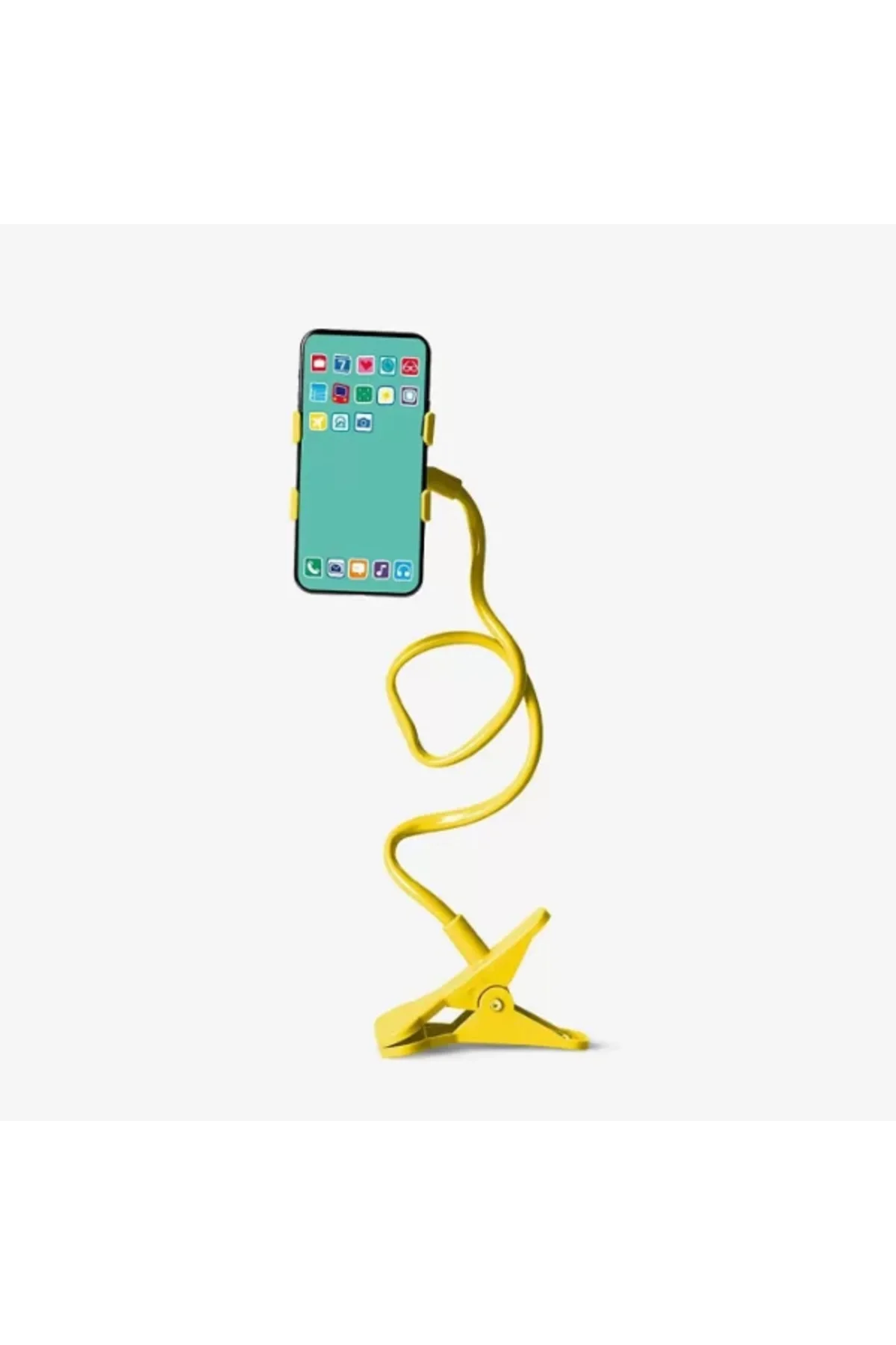 Sarı Renk Akrobat Telefon Tutucu Oynar Başlıklı