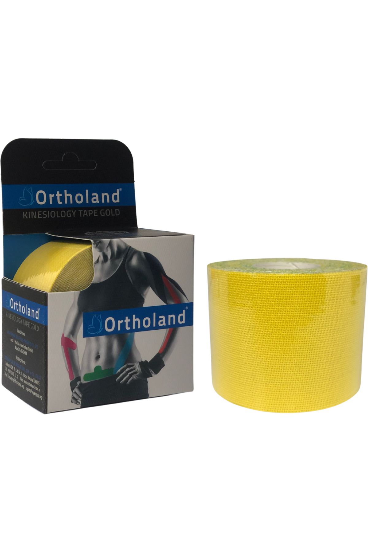 Ortholand Sarı Renk Kinesi Band,Sporcu Kas Ağrı Bandı