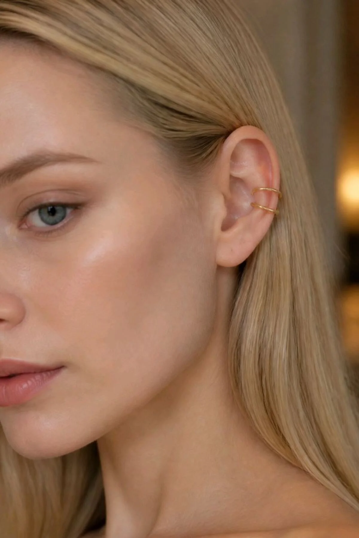 Sarı Renk Mıknatıslı Kulak Piercıng Sarı Renk Mıknatıslı Kulak Piercıng