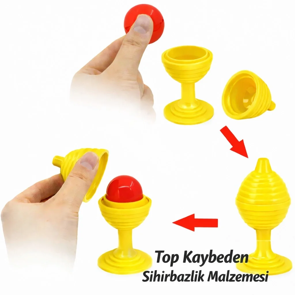 Sarı Renk Sihirli Kupa Top Kaybetme Oyunu 7 cm Fiyatı, Yorumları ve Özellikleri