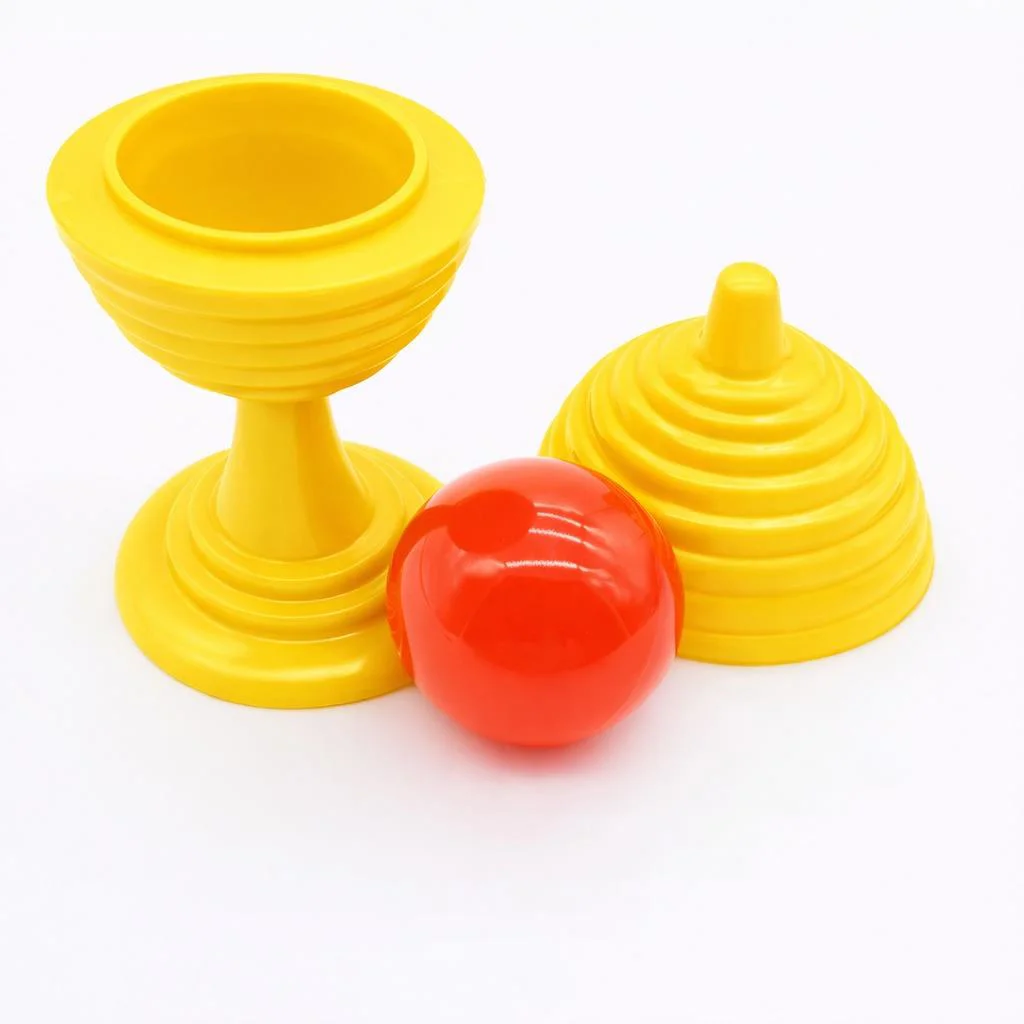 Sarı Renk Sihirli Kupa Top Kaybetme Oyunu 7 cm Sarı Renk Sihirli Kupa Top Kaybetme Oyunu 7 cm