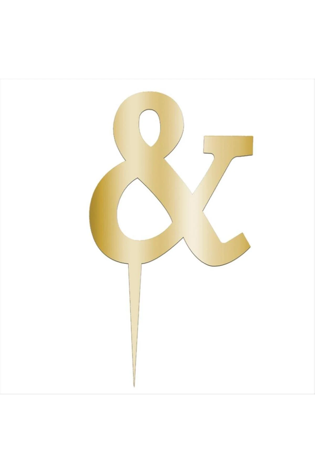 Sarı Renkli Harf Pasta ve Kek Pleksi