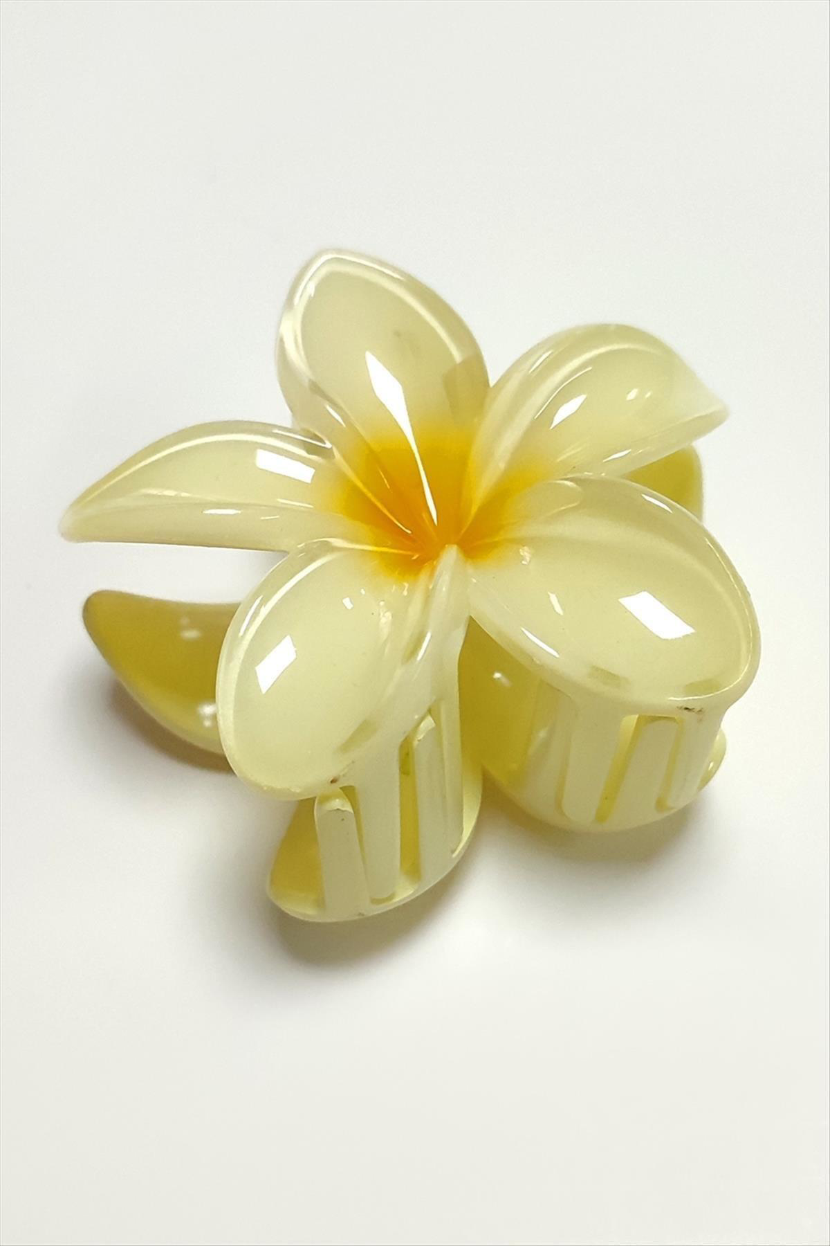 Sarı Renkli Lotus Toka 8 cm