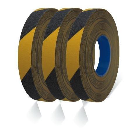 SARI SİYAH MERDİVEN VE ZEMİN KAYDIRMAZ KAYMAZ BANT 50MM X 25 MT T