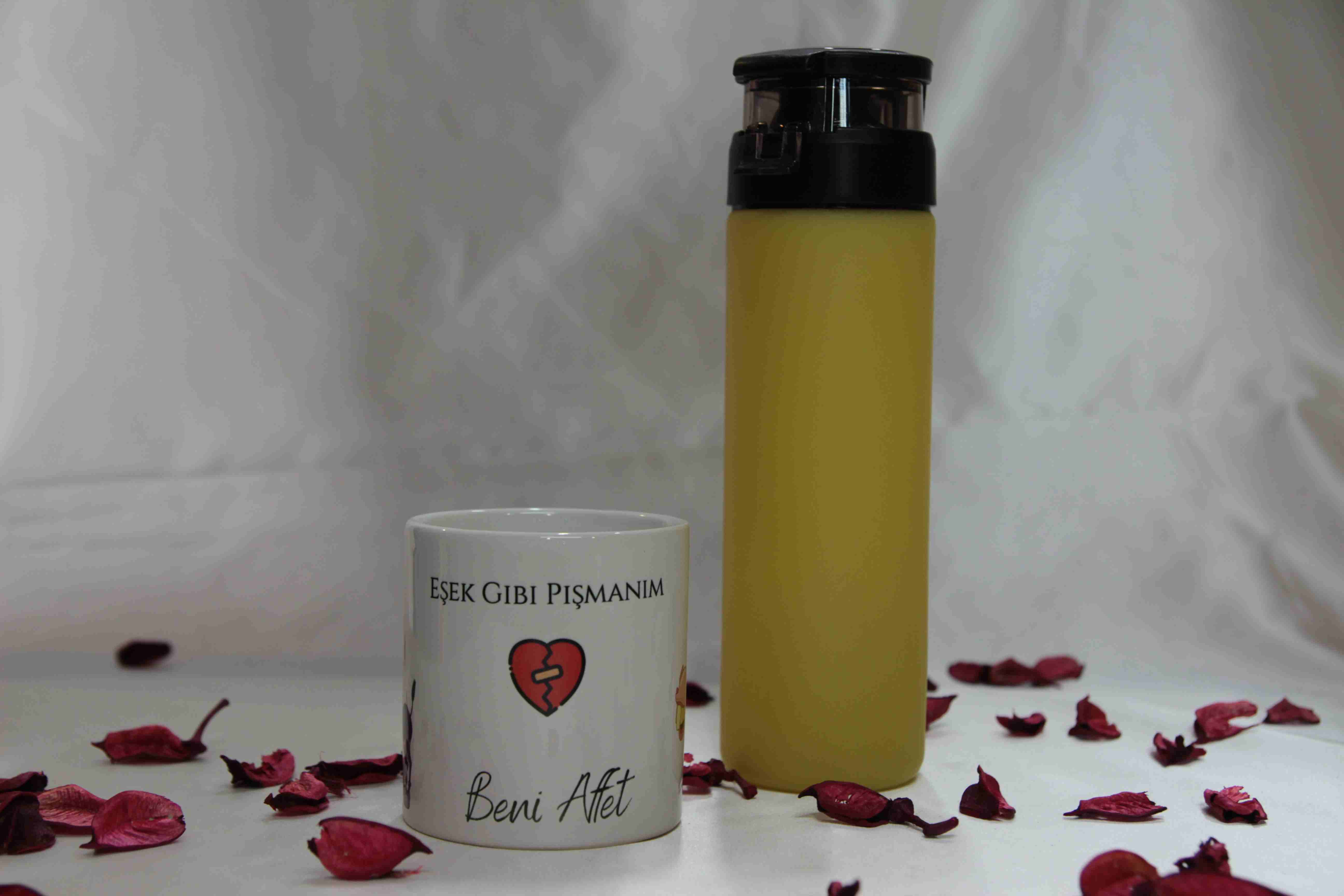 Home Sarı Termos Siyah Defter Beni Affet Kupa Sevgiliye Özür Hediye