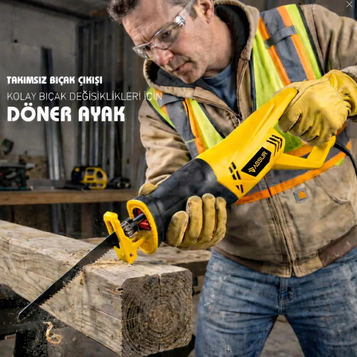 Sarı Tilki Kuyruğu Elektrikli Testere 230v 0-2800 Rpm Asr-624 Bx40 Fiyatı, Yorumları ve Özellikleri
