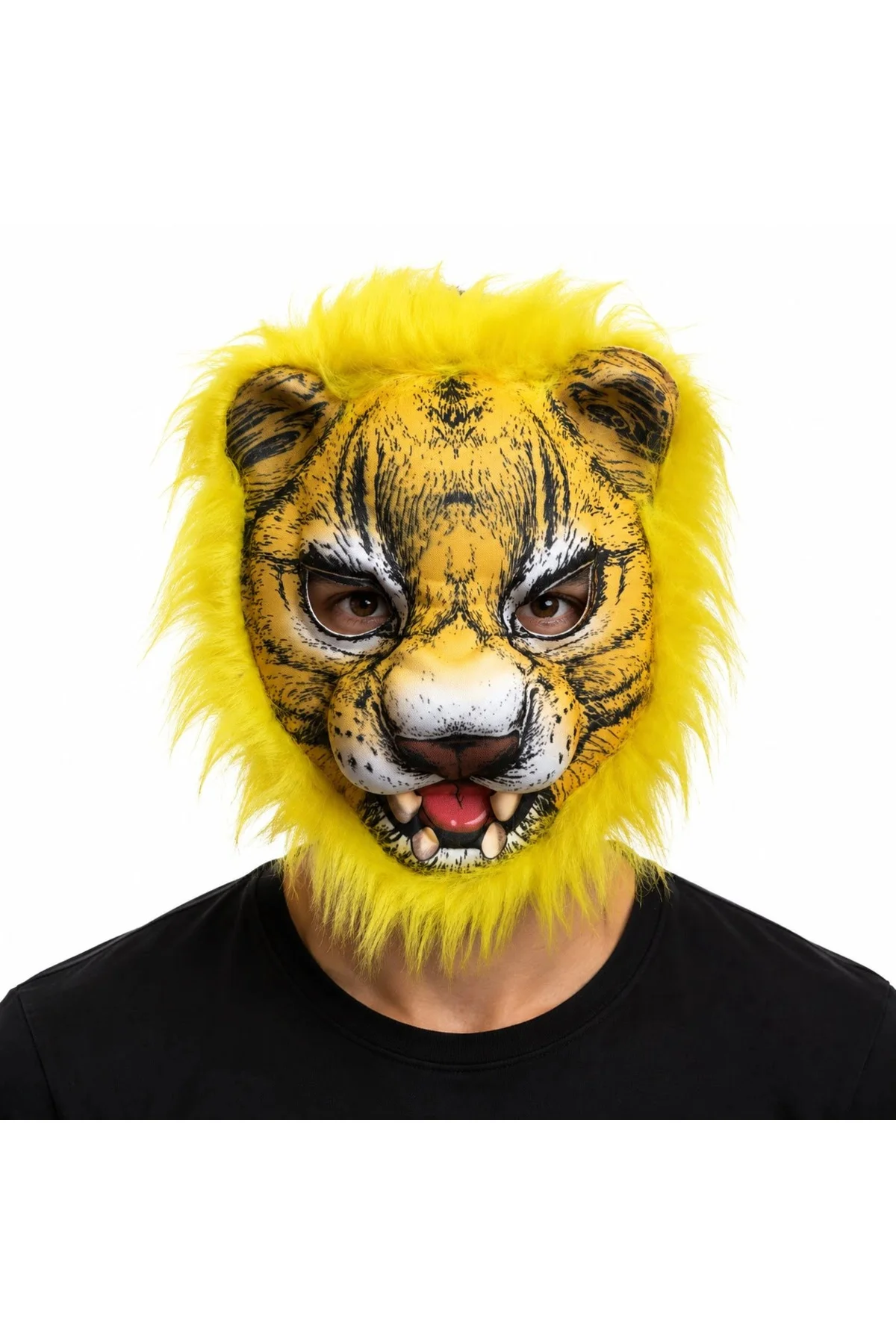 Sarı Yeleli Kaplan Eva Maske Sarı Yeleli Kaplan Eva Maske