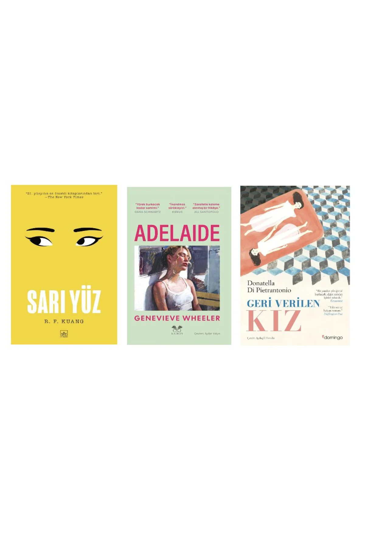 sari yuz + adelaide+ geri verilen kiz=(3kitap)