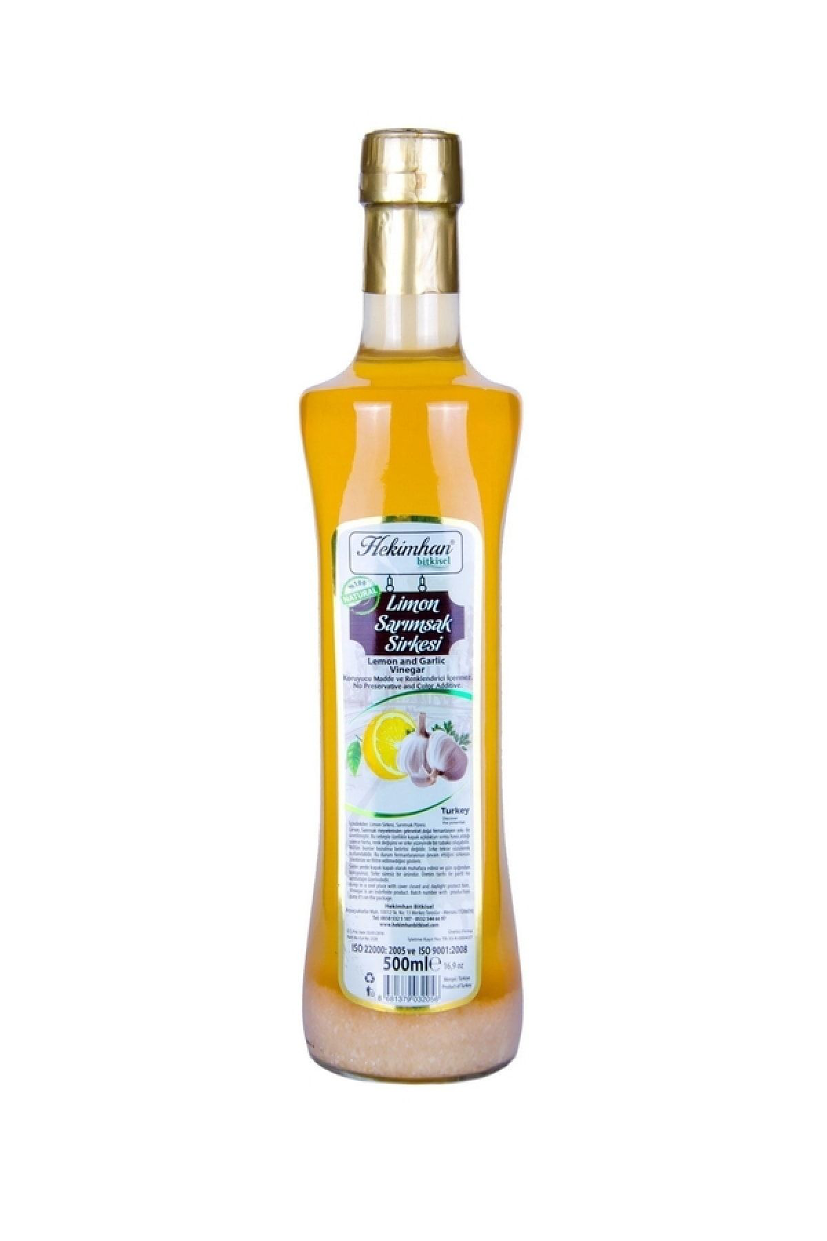 Hekimhan Sarimsak Limon Sirkesi 500 Ml 12 Adet