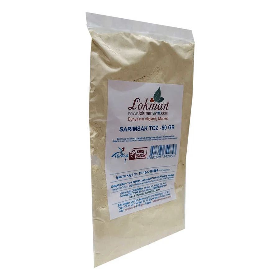 Sarımsak Toz 50 Gr – Katkısız Doğal Baharat | Lezzet ve Sağlık Sarımsak Toz 50 Gr – Katkısız Doğal Baharat | Lezzet ve Sağlık