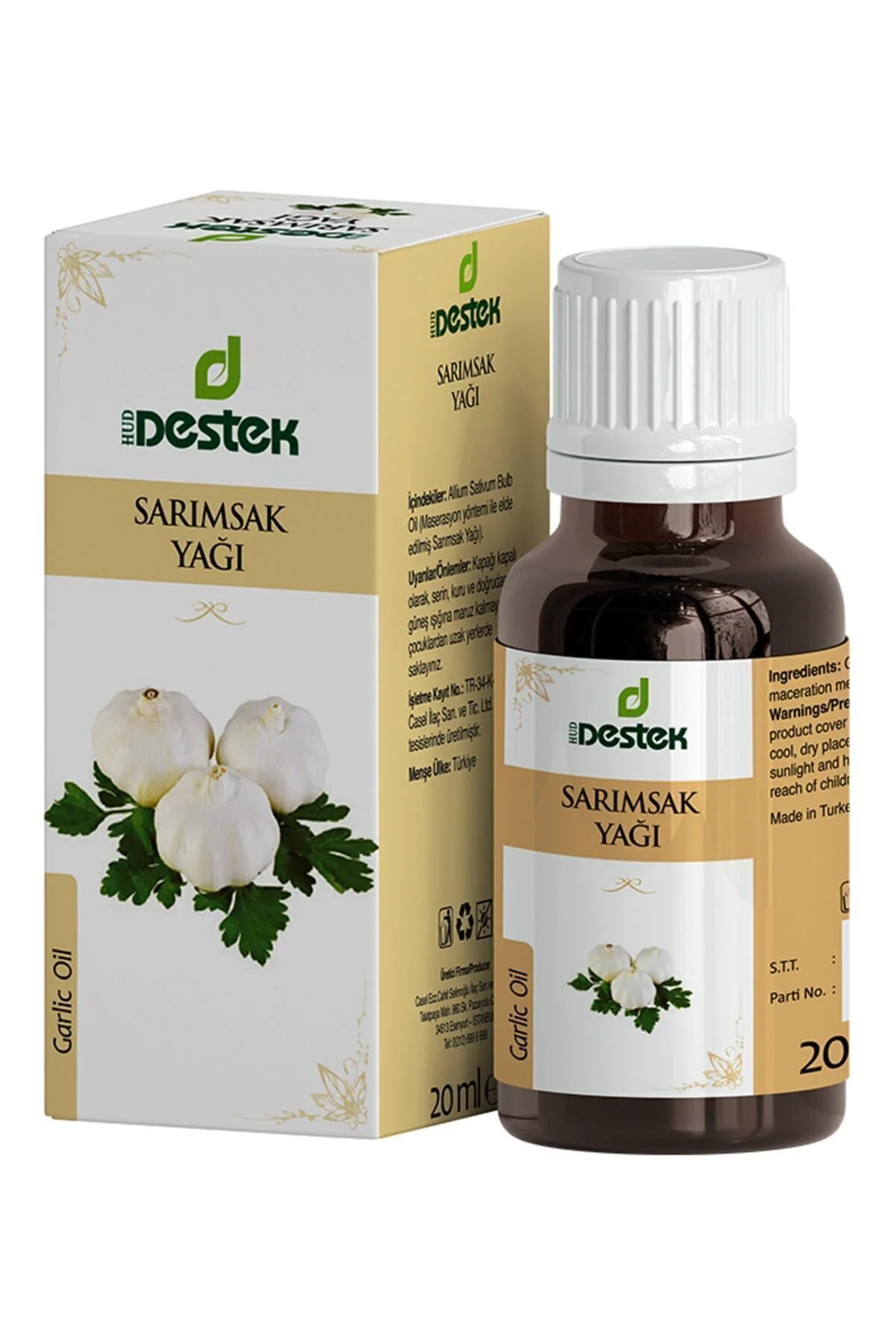 Sarımsak Yağı 20 ml Soğuk Pres