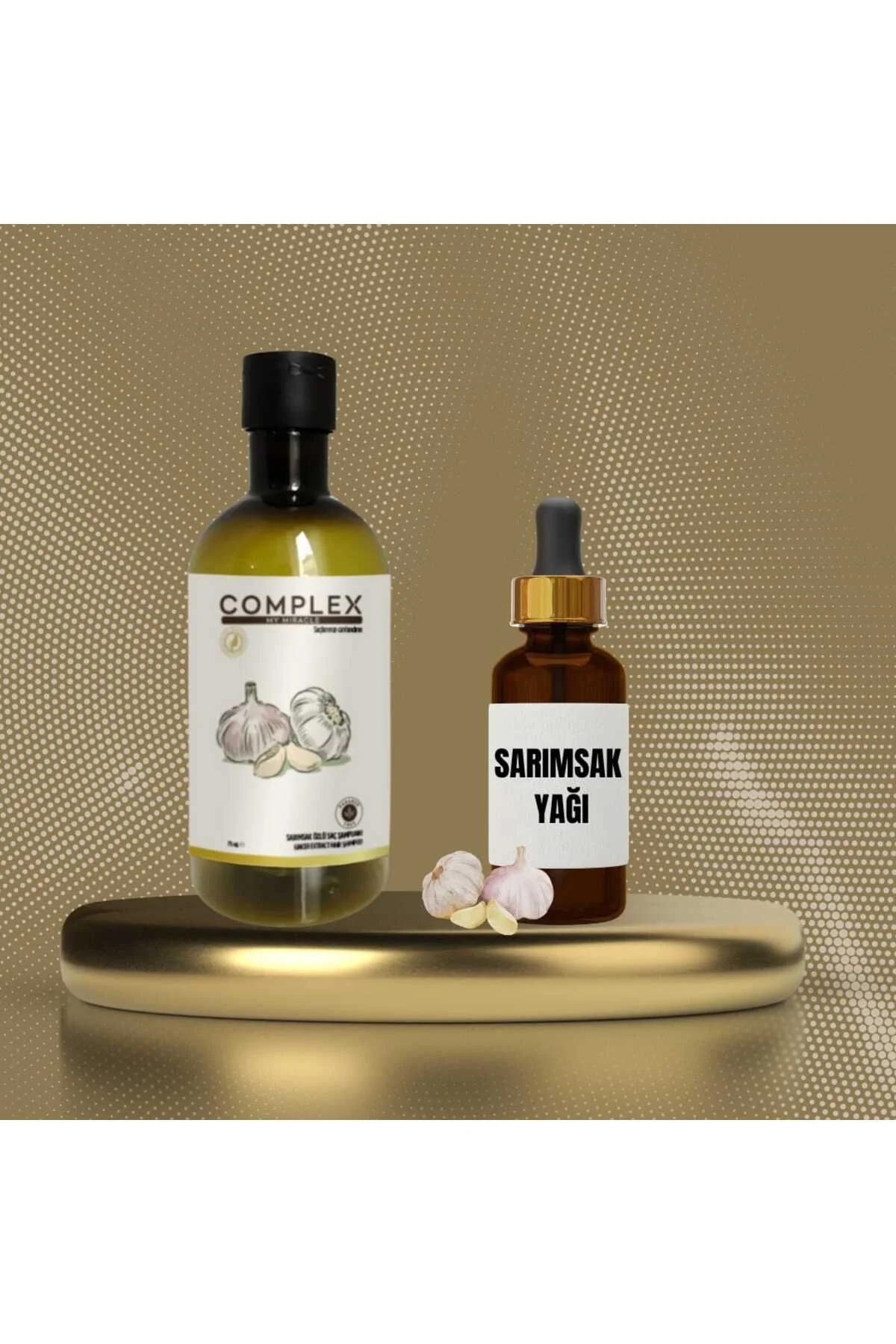 Sarımsak Yağı + Sarımsak Özlü Saç Şampuanı Sarımsak Yağı + Sarımsak Özlü Saç Şampuanı