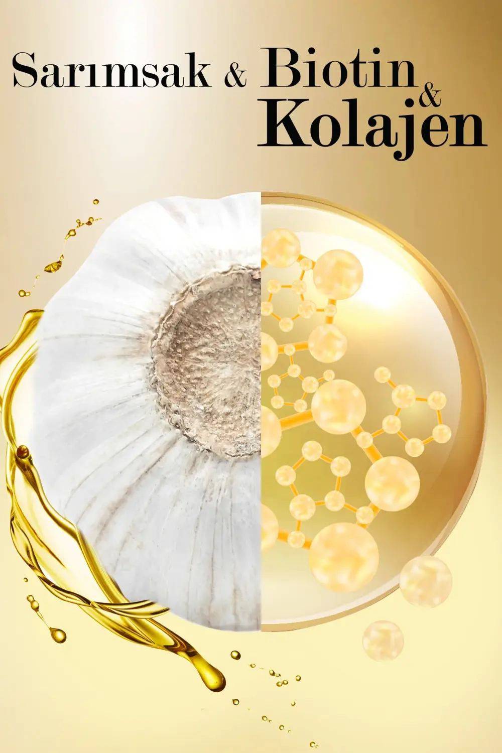 Sarımsak&Biotin&Kolajen Dökülmeye Karşı Etkili Şampuan 3x500 ml