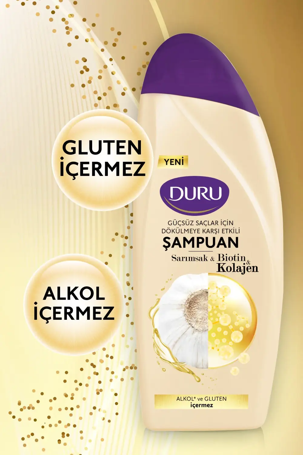 Sarımsak&Biotin&Kolajen Dökülmeye Karşı Etkili Şampuan 3x500 ml