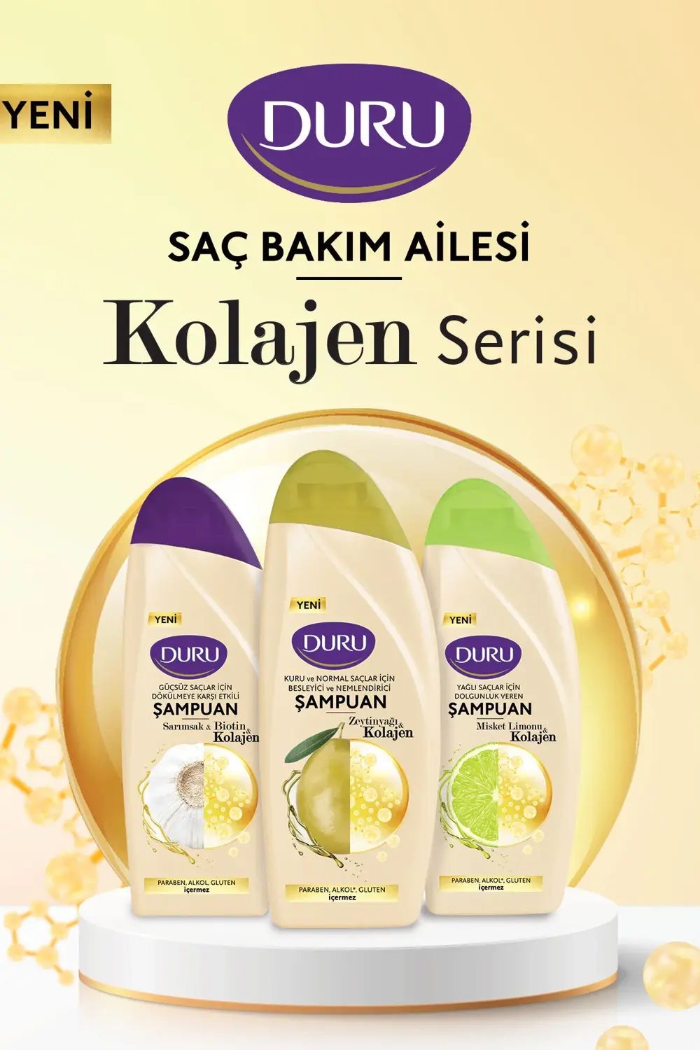 Sarımsak&Biotin&Kolajen Dökülmeye Karşı Etkili Şampuan 3x500 ml