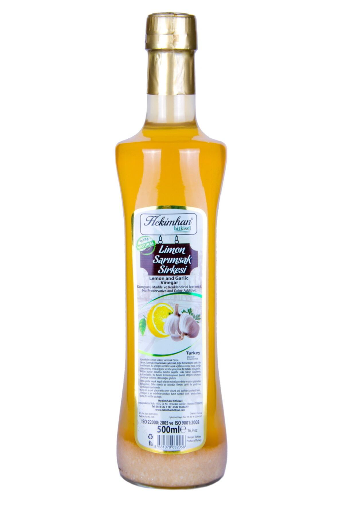 Hekimhan Sarimsakli Limon Sirkesi 500 Ml