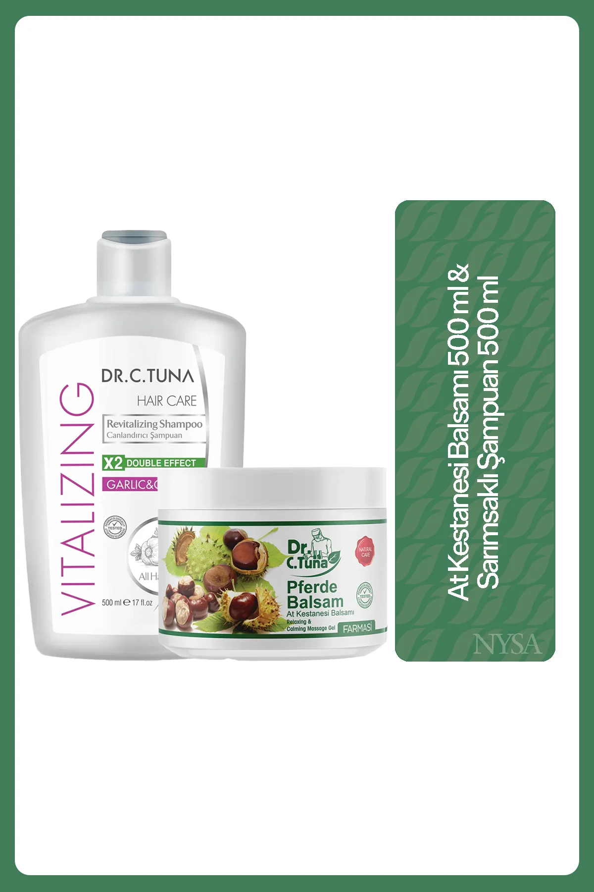 Sarımsaklı Şampuan 500 Ml + At Kestanesi Kremi Josephglobal