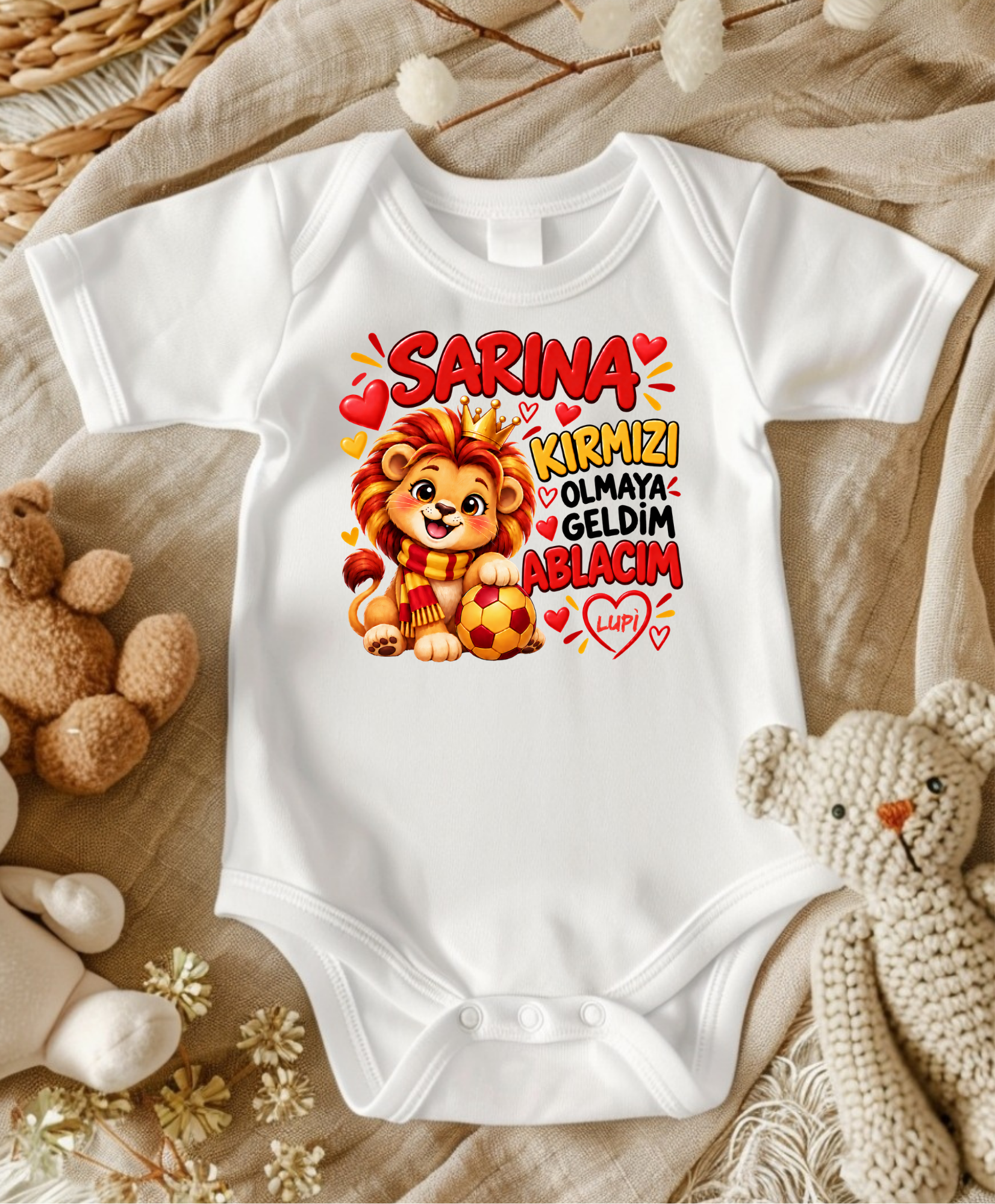 Sarına Kırmızı Olmaya Geldim Yazılı Bebek Zıbın Fiyatı, Yorumları ve Özellikleri