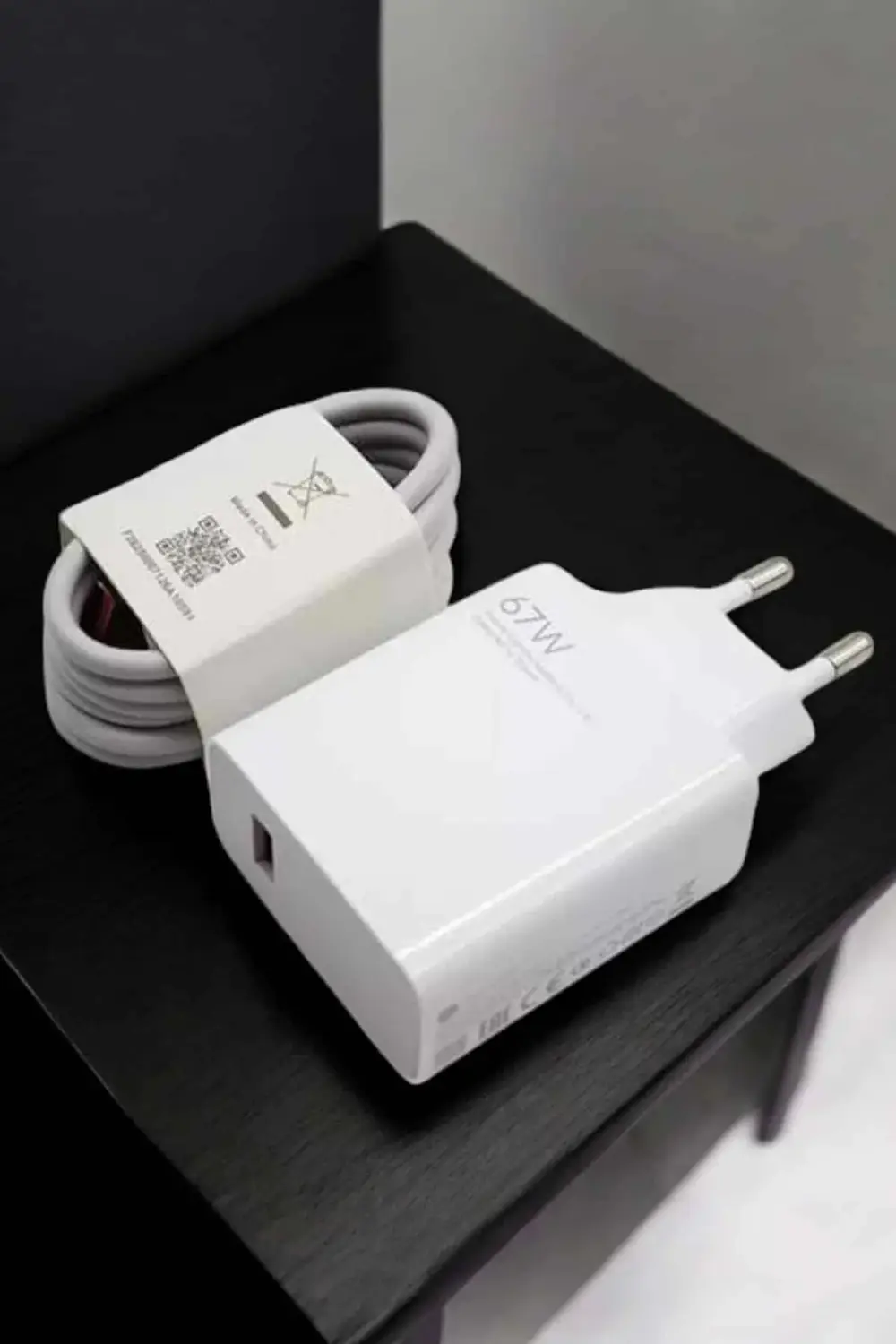 Şarj Aleti 67W Hızlı Şarj Turbo Type-C Uyumlu Şarj Adaptörü Kablo