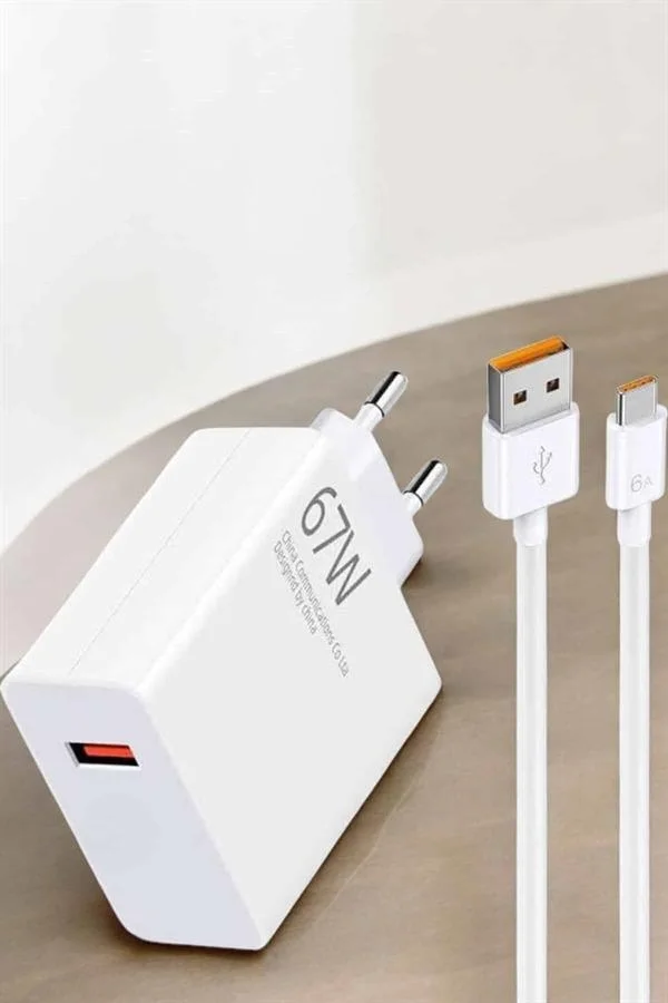 Şarj Aleti 67W Hızlı Şarj Turbo Type-C Uyumlu Şarj Adaptörü Kablosu Fiyatı, Yorumları ve Özellikleri