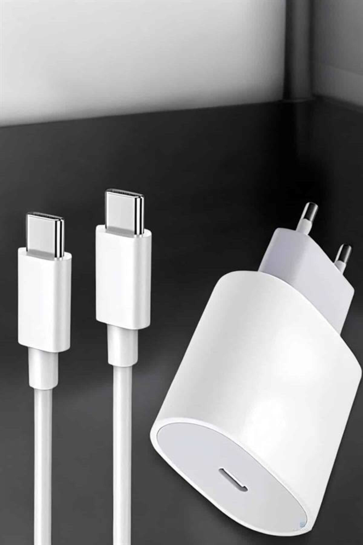 Şarj Aleti İOS 15/15 Pro Max Uyumlu Şarj Adaptörü ve Kablosu - Li