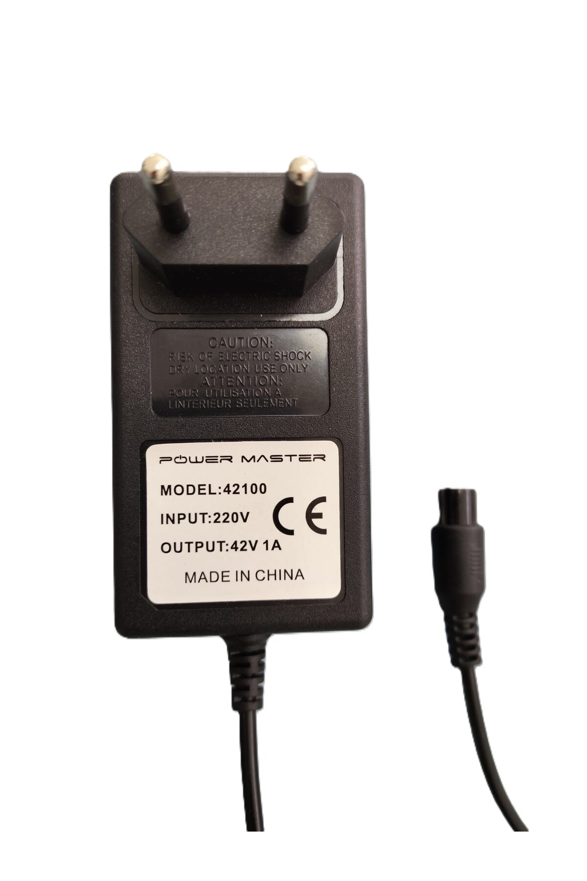 Şarj Cihazı 42 Volt 1 Amper Hoverboard Ginger (Işık Göstergeli)