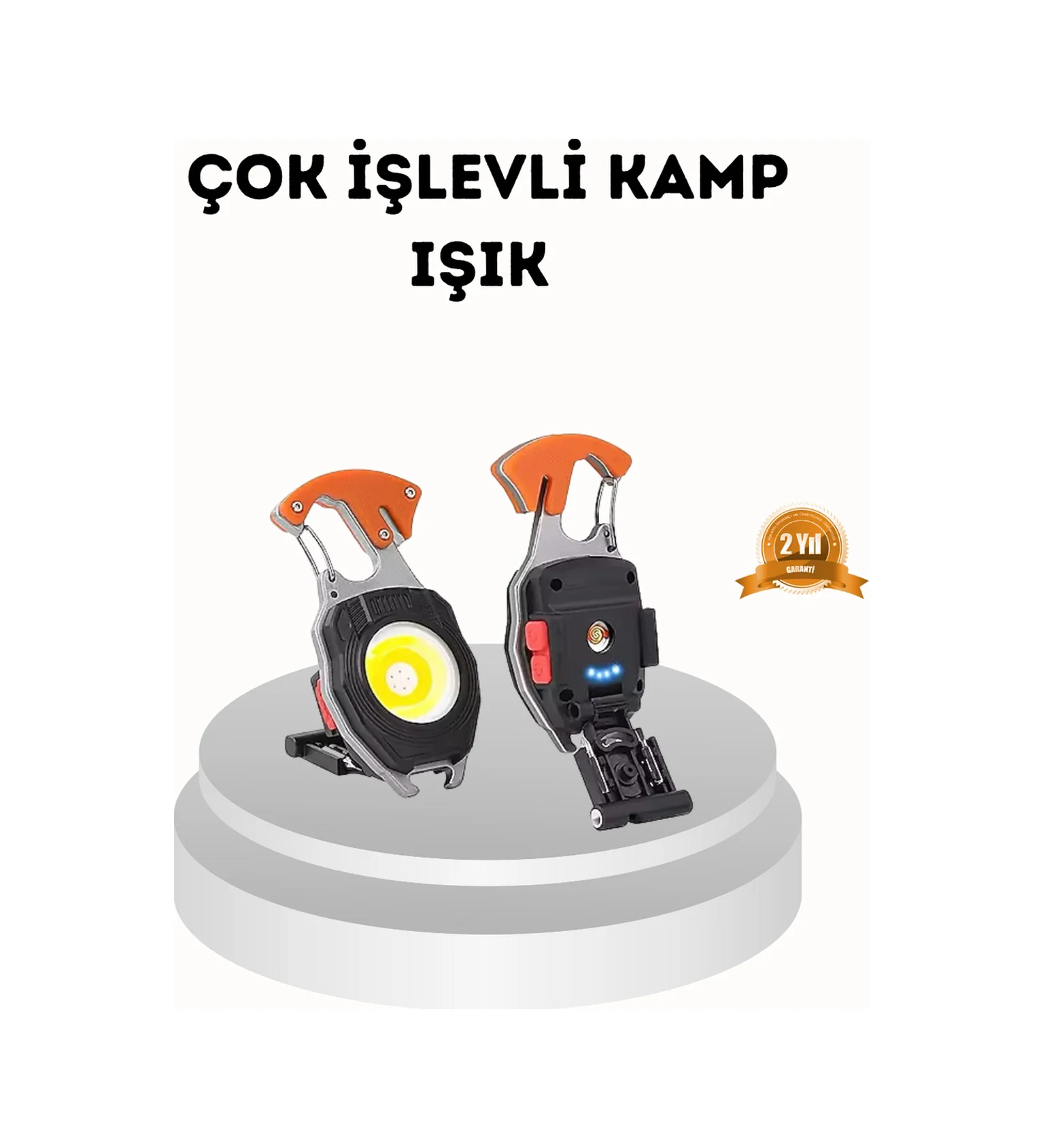 Şarj Edilebilir Çok Amaçlı Mini Fener Güvenlik Düdüklü, Kompakt Ve Hafif Tasarım Diğer