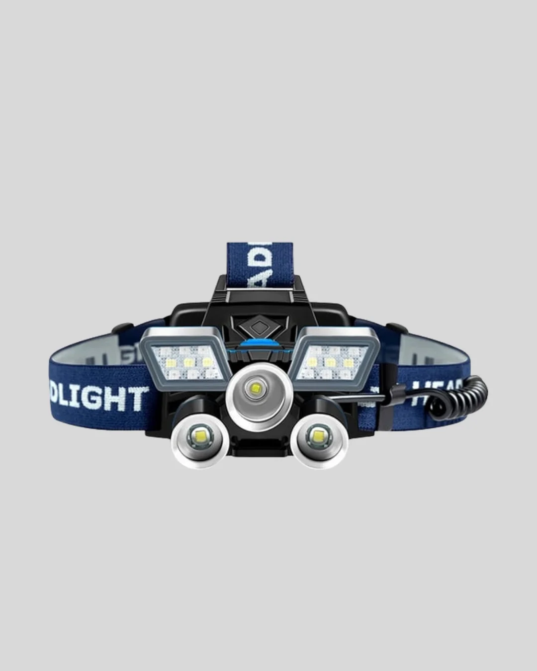 Şarj Edilebilir LED Kafa Feneri – 4 Işık Modu, IPX5 Su Geçirmez, Hareket Sensörlü