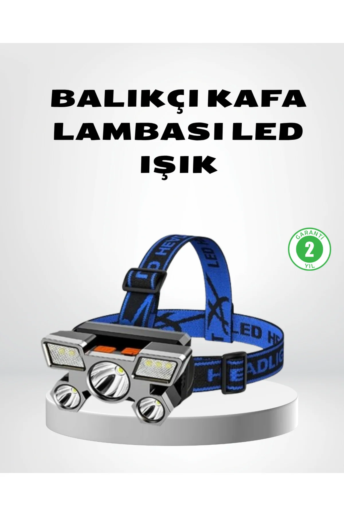 Şarj Edilebilir LED Kafa Feneri – 4 Işık Modu, IPX5 Su Geçirmez, Hareket Sensörlü