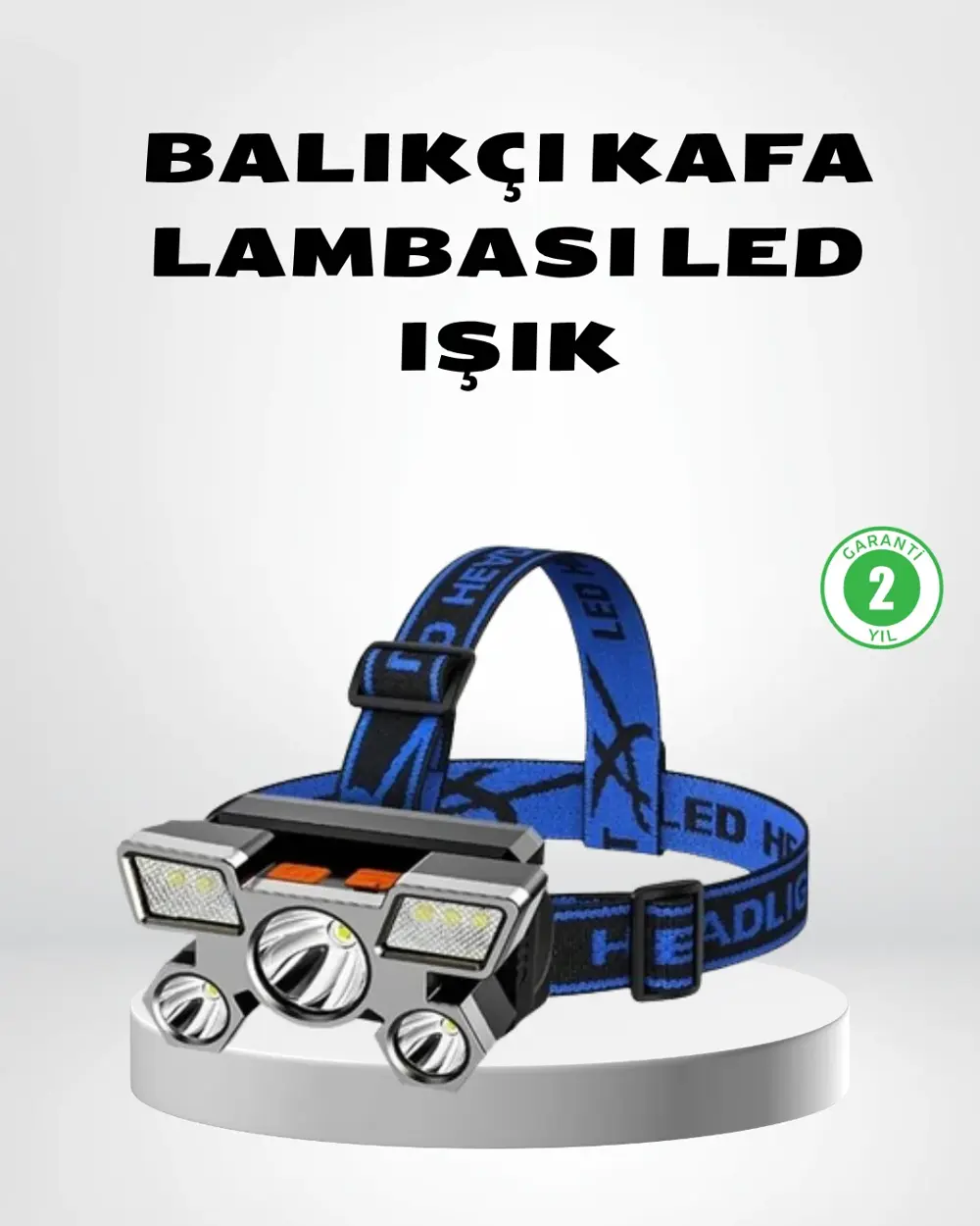 Şarj Edilebilir LED Kafa Feneri – 4 Işık Modu, IPX5 Su Geçirmez,