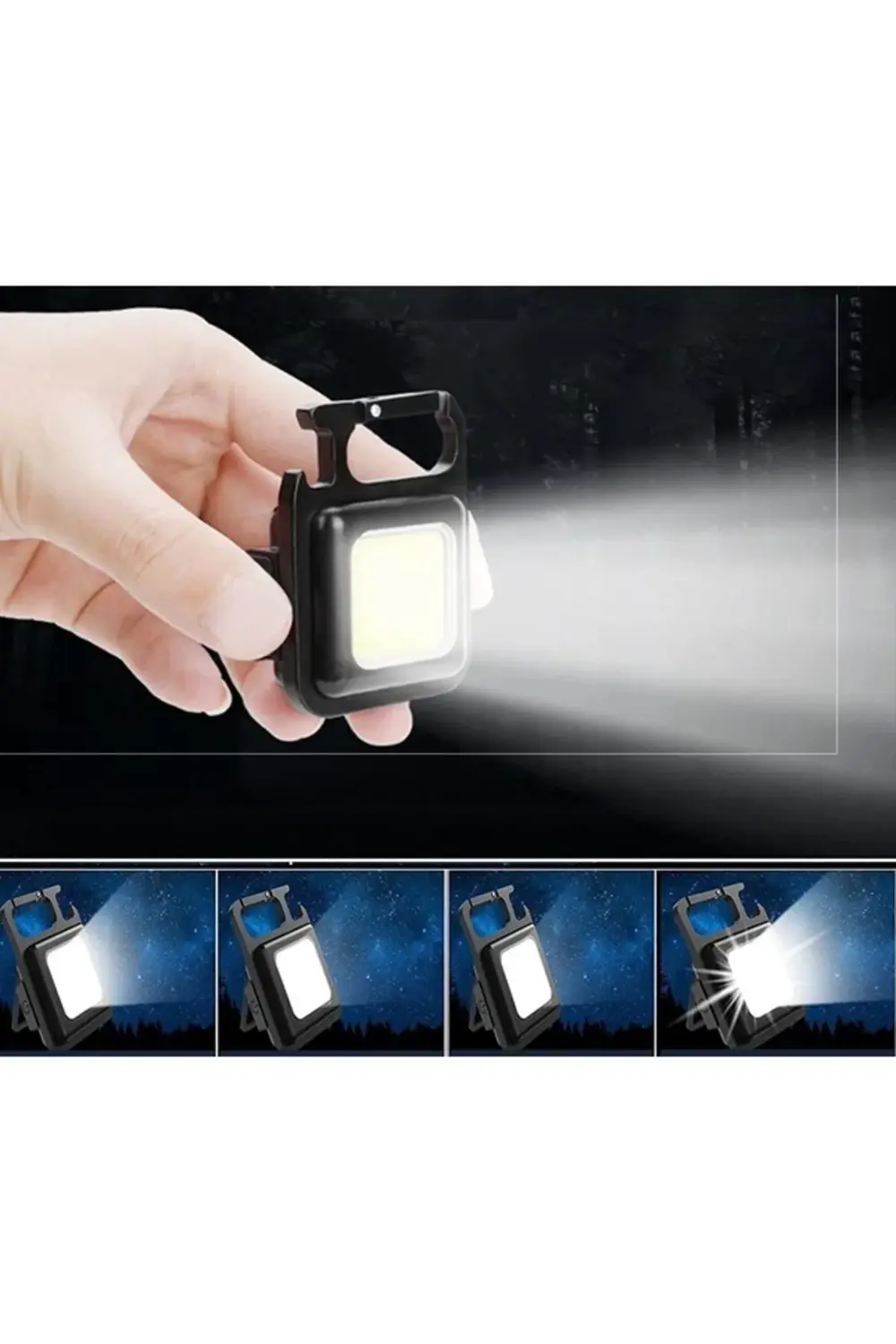 Şarj Edilebilir Mıknatıslı Çok Amaçlı Pratik Kamp ve Acil Durum F