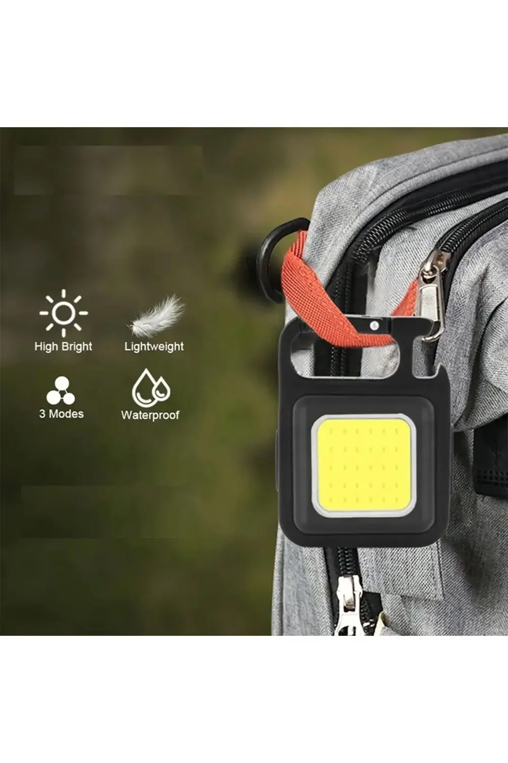 Şarj Edilebilir Mıknatıslı Çok Amaçlı Pratik Kamp ve Acil Durum F