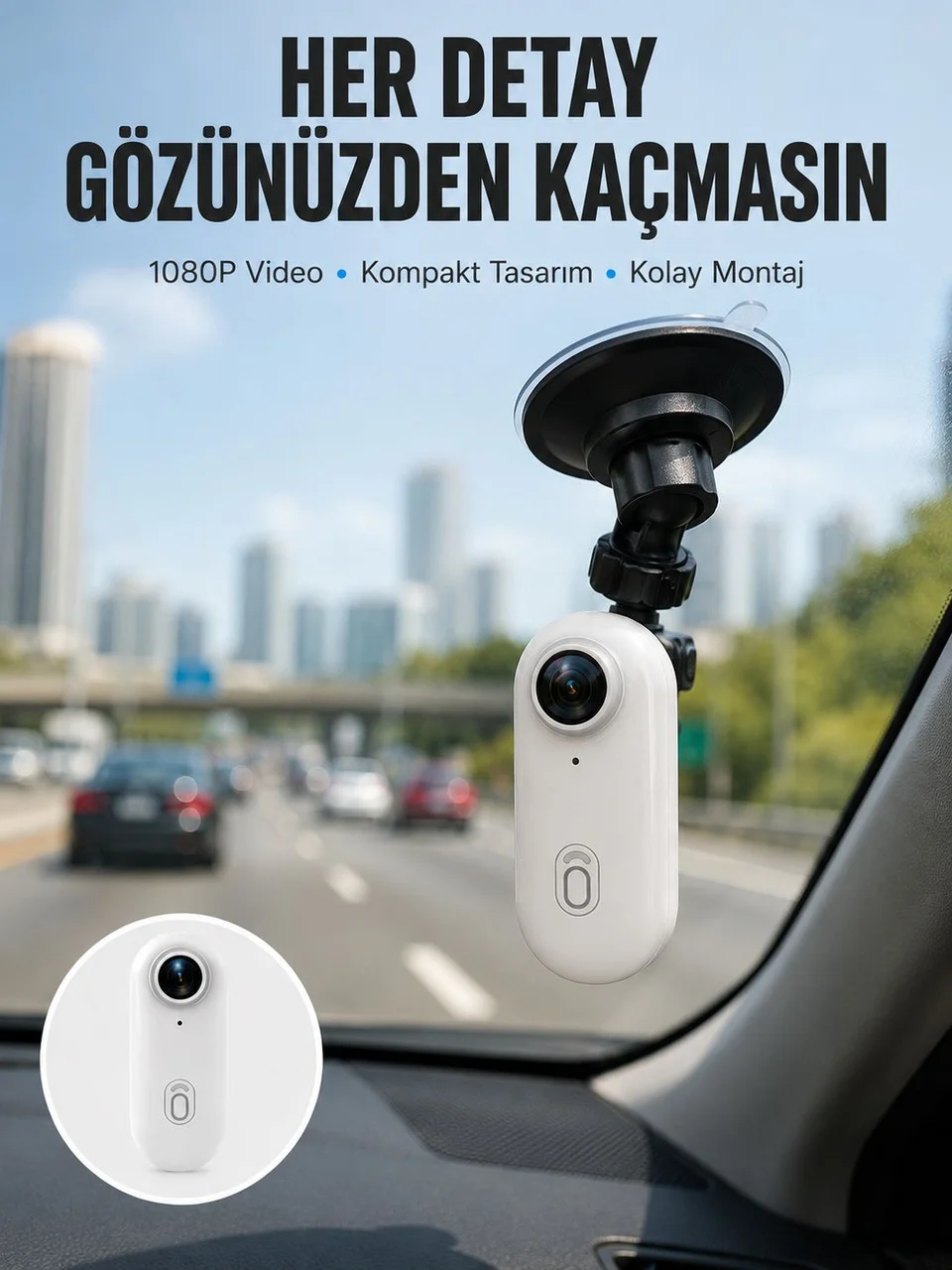 Şarj Edilebilir Uzun Ömürlü Mini Spor Kamera Full Hd Yeni Nesil - Lisinya