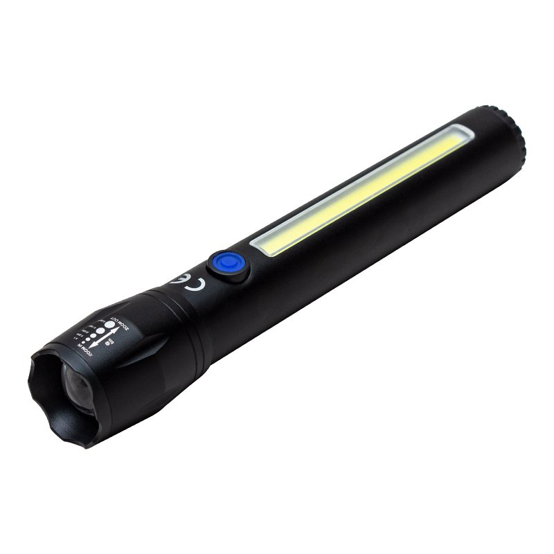 ŞARJ EDİLEBİLİR ZOOMLU COB LED EL FENERİ (4741)