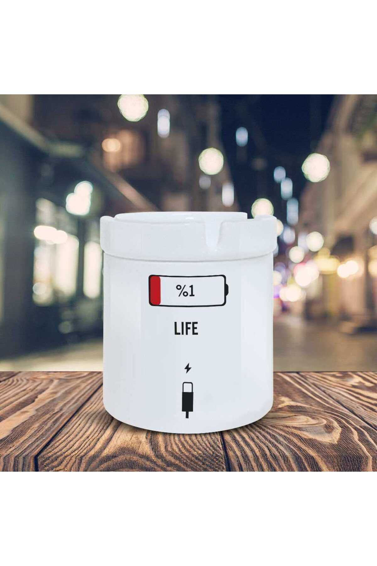 Asilmeydan Şarj Küllük Hayat Yüzde Bir Enerji Baskılı Kül Tablası Kl-190
