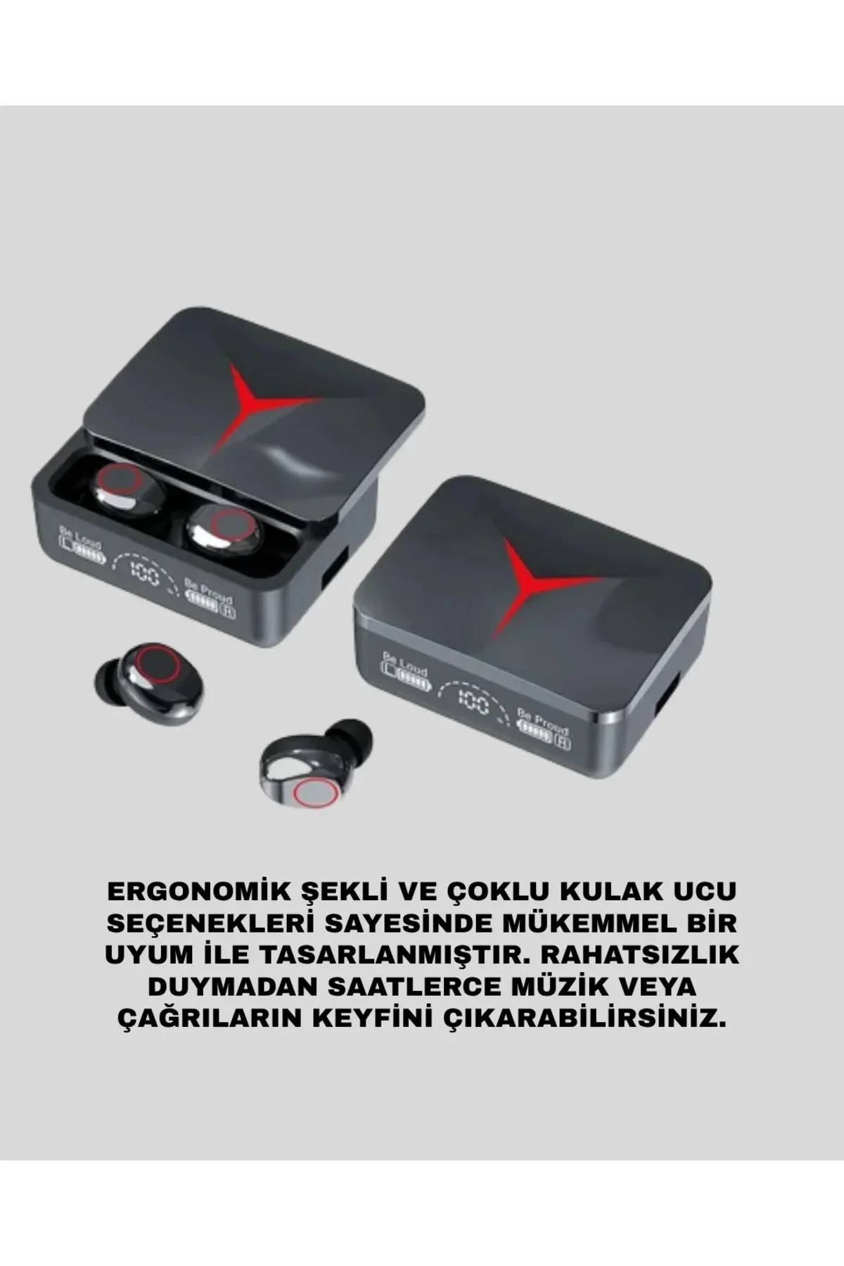 Şarj Kutulu Bluetooth 5.3 Kulaklık – Hızlı Eşleşme ve Net Görüşme Kalitesi