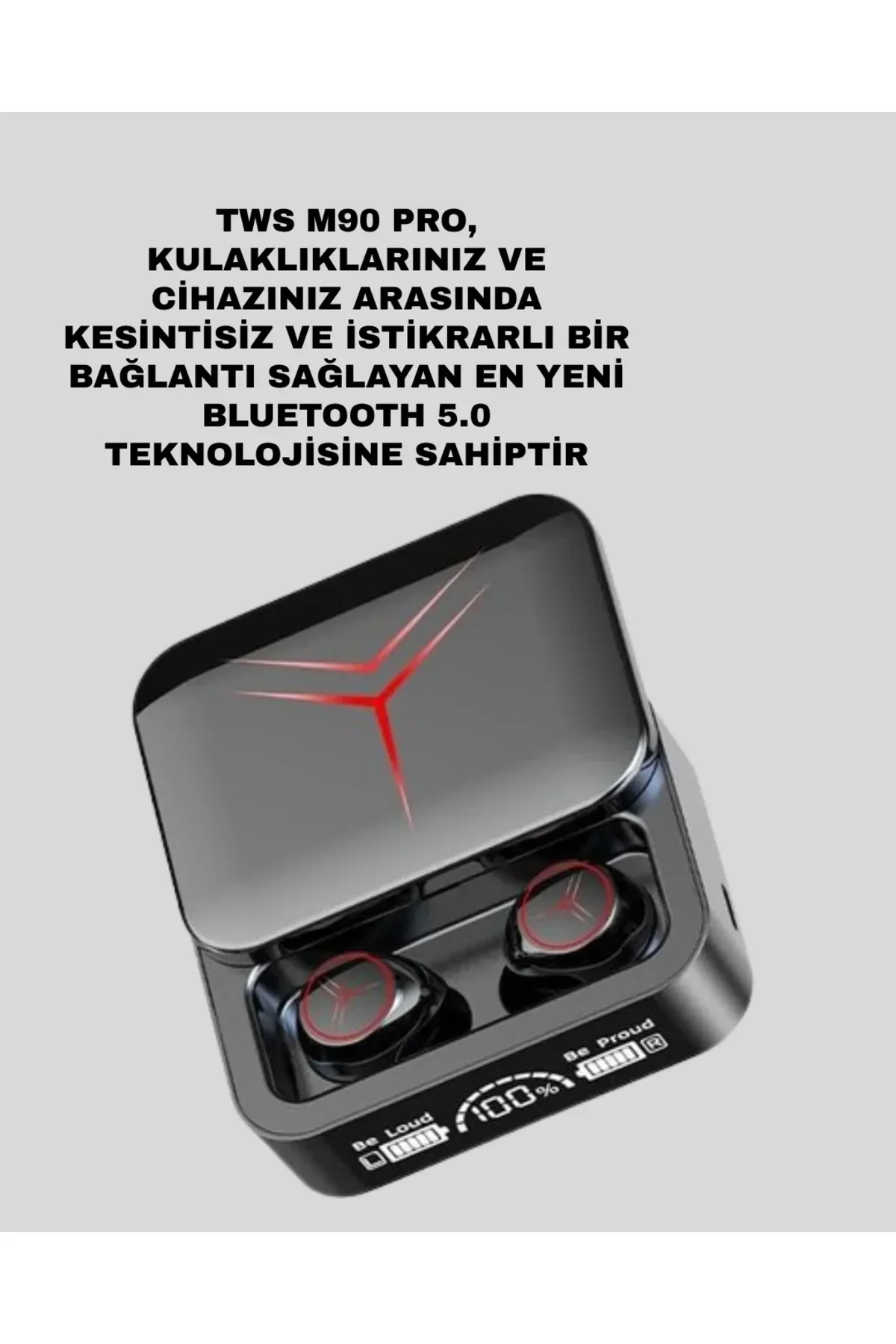 Şarj Kutulu Bluetooth 5.3 Kulaklık – Hızlı Eşleşme ve Net Görüşme Kalitesi