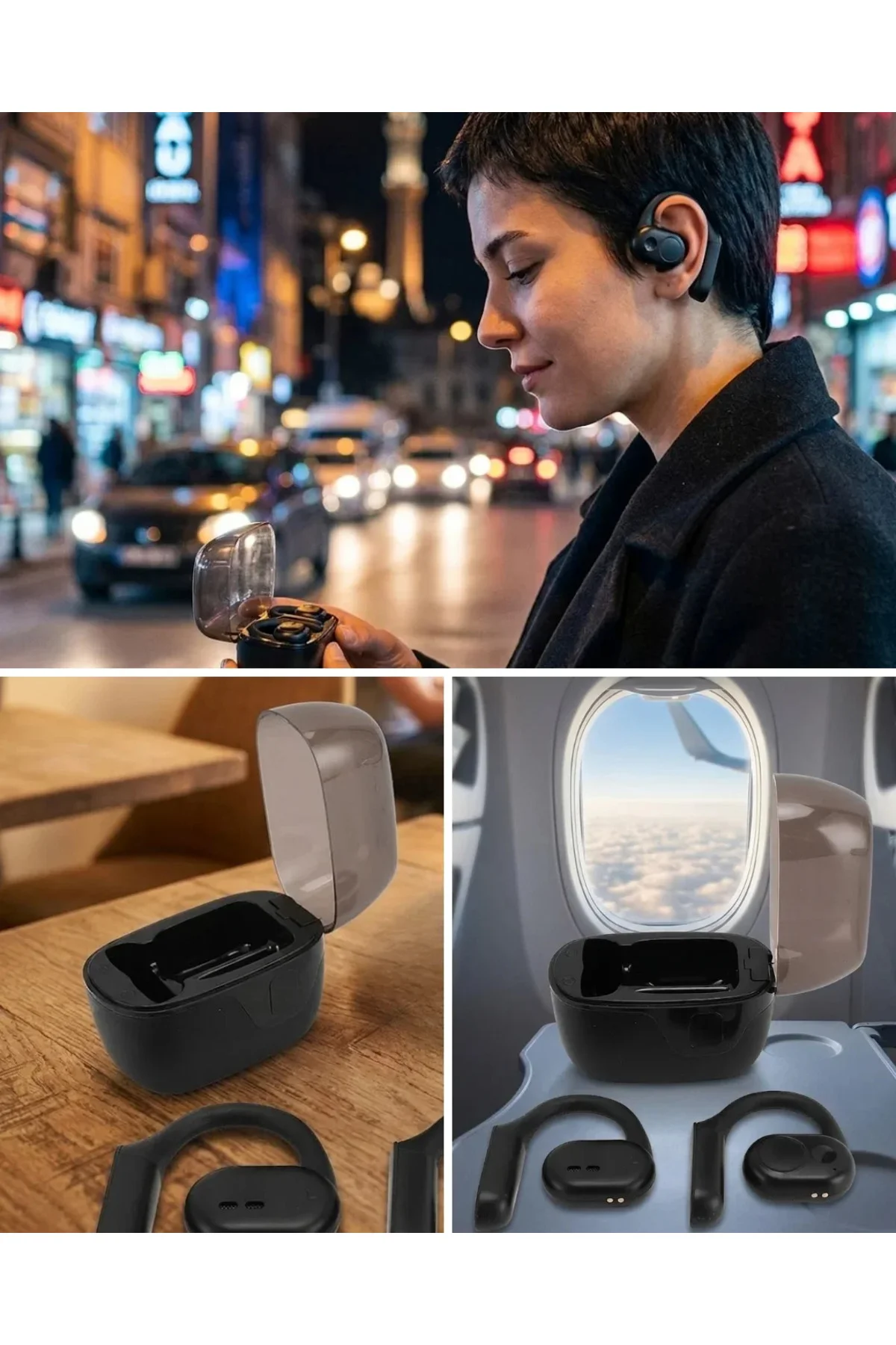 Şarj Kutulu Kablosuz Kulaklık Dokunmatik Kontrol Stereo Ses Deneyi Şarj Kutulu Kablosuz Kulaklık Dokunmatik Kontrol Stereo Ses Deneyi