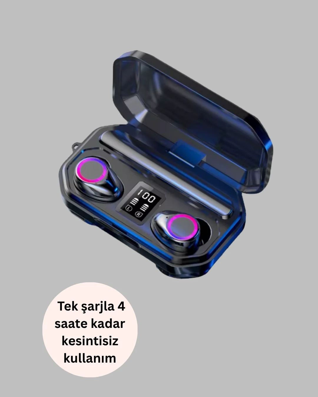 Şarj Kutulu TWS Kulaklık – Otomatik Eşleşme ve Hızlı Şarj