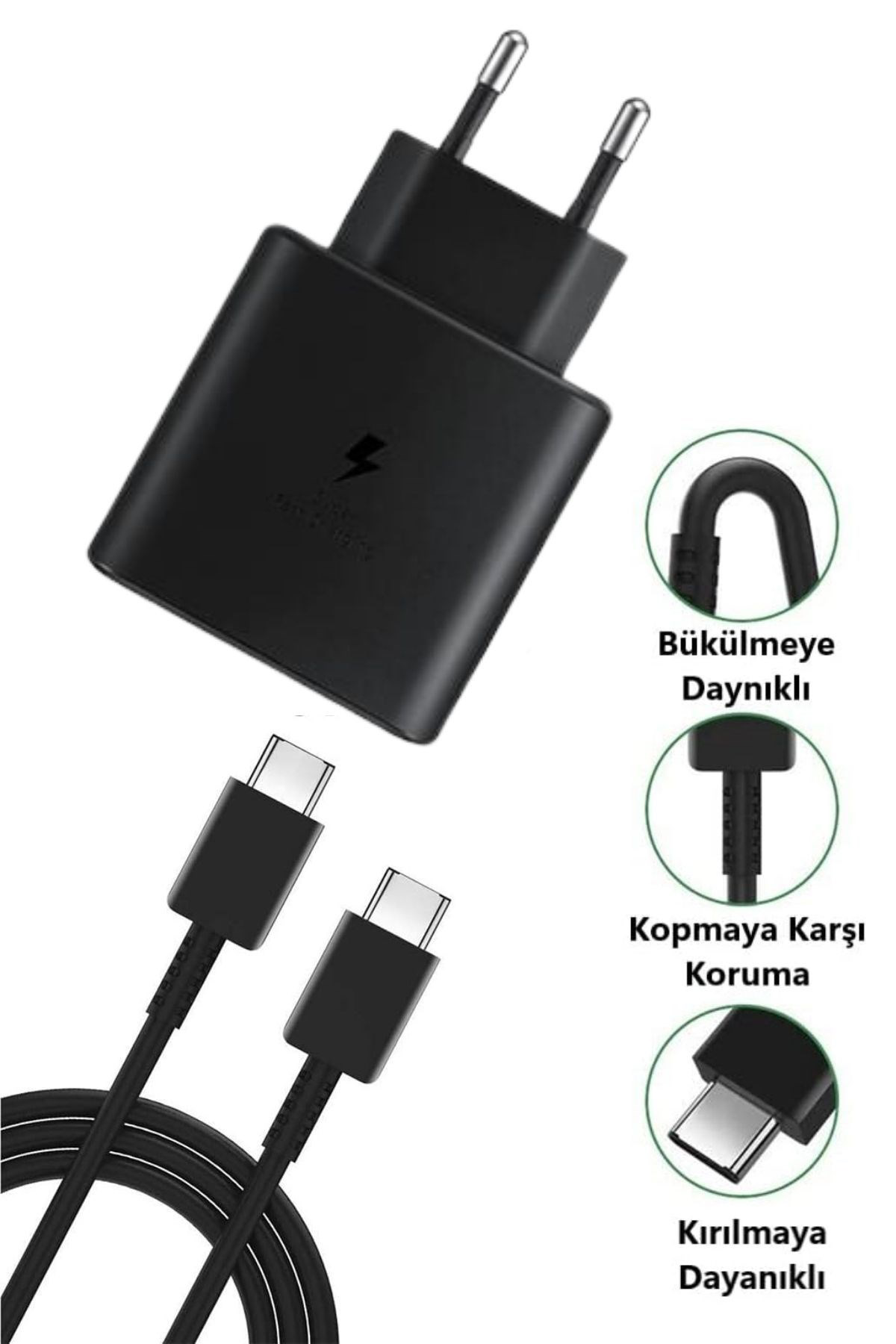 Şarjaleti 65W Hızlı Şarj Edebilen TYPE C uçlu Şarj Aleti