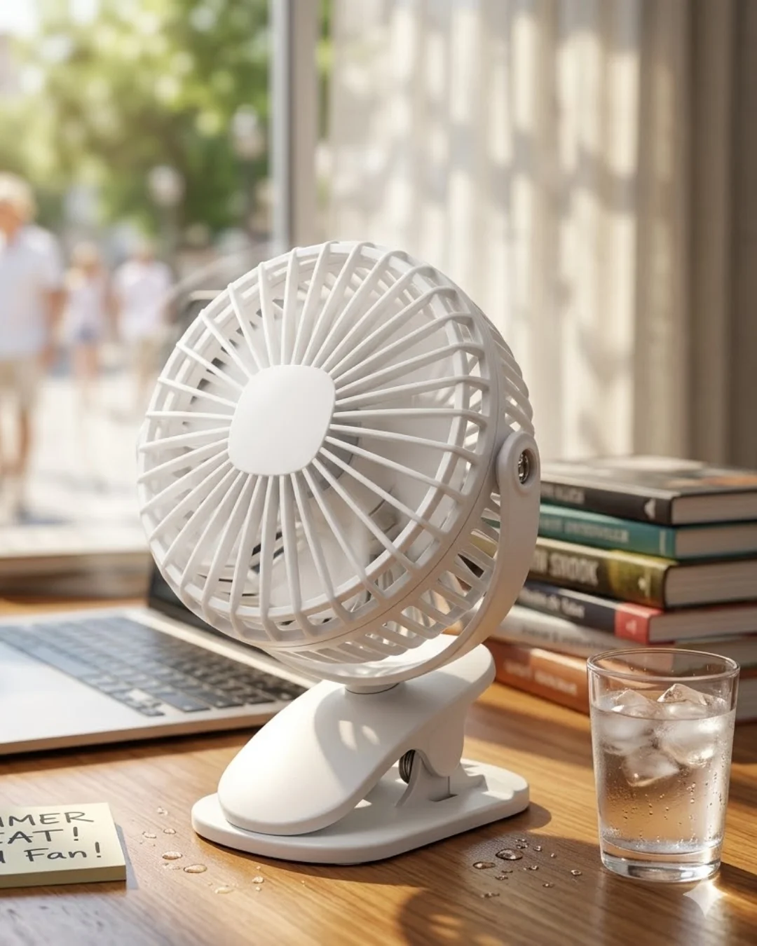 Şarjda ve Fişte Çalışabilen Portatif Mini Fan Şarjda ve Fişte Çalışabilen Portatif Mini Fan