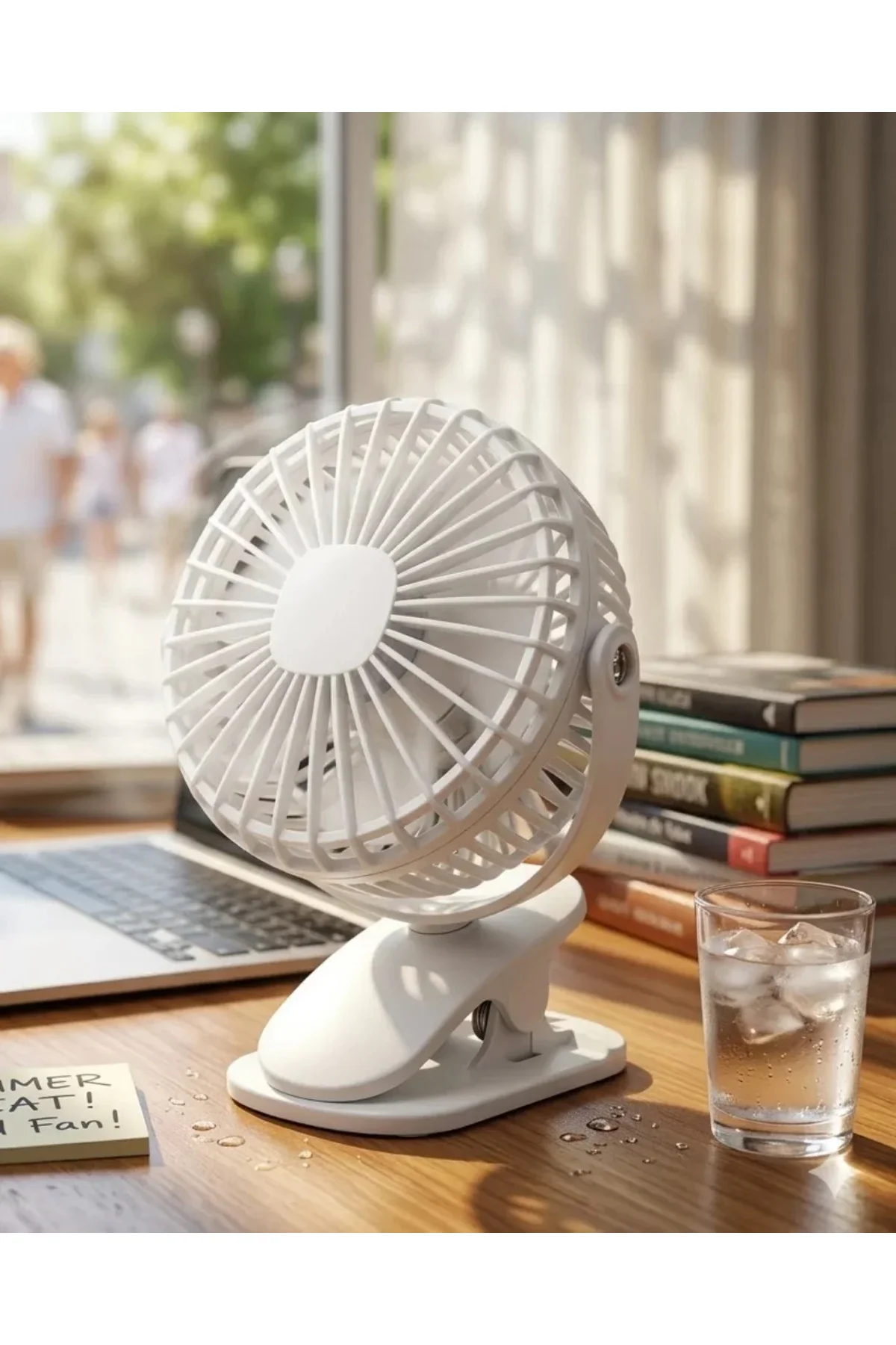 Şarjda ve Fişte Çalışabilen Portatif Mini Fan Şarjda ve Fişte Çalışabilen Portatif Mini Fan