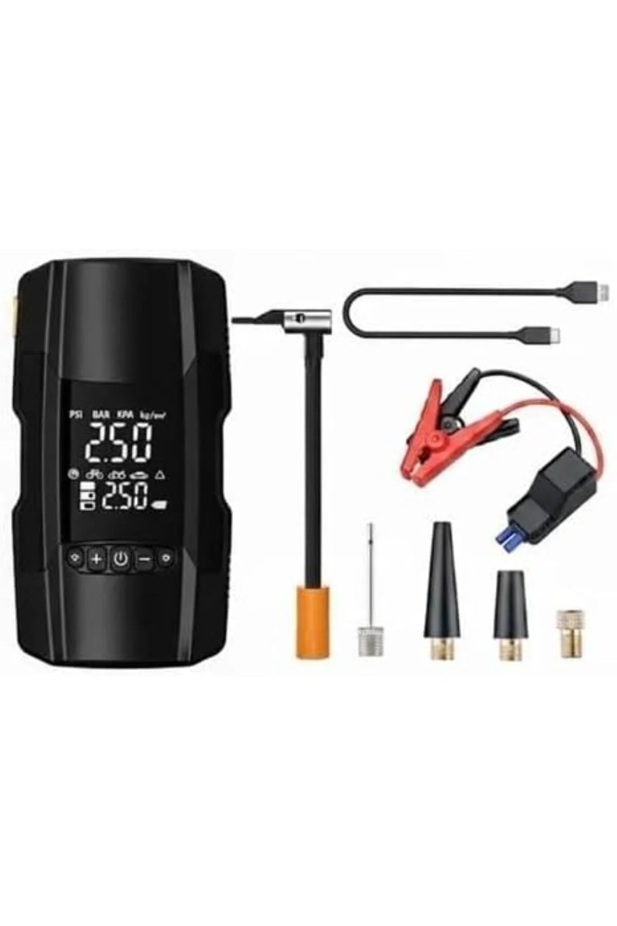 Şarjlı 10.000 Mah Akıllı Dijital Lastik Şişirme Pompası | 150 PSI