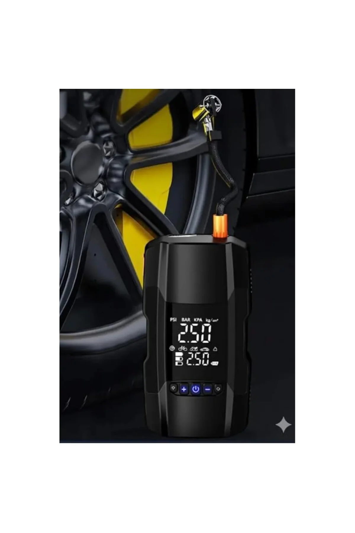 Şarjlı 10.000 Mah Akıllı Dijital Lastik Şişirme Pompası | 150 PSI